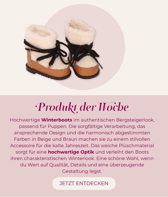 Winterboots in braun-beige mit Plueschfutter im Wanderstil Gr. 45-50 cm und 42 cm von Goetz
