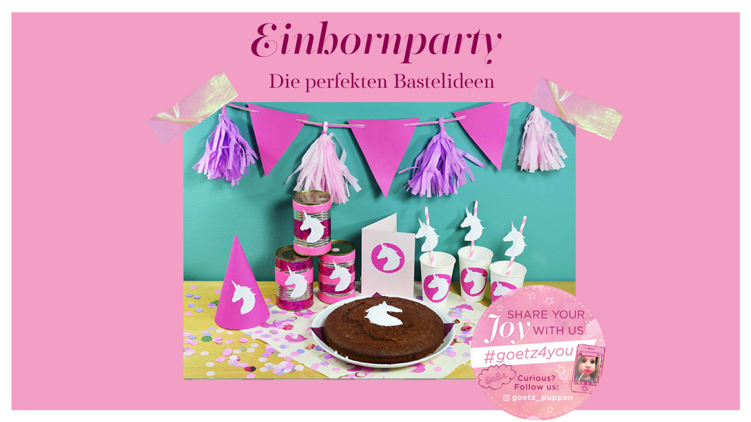 Goetz Einhornparty Bastelideen