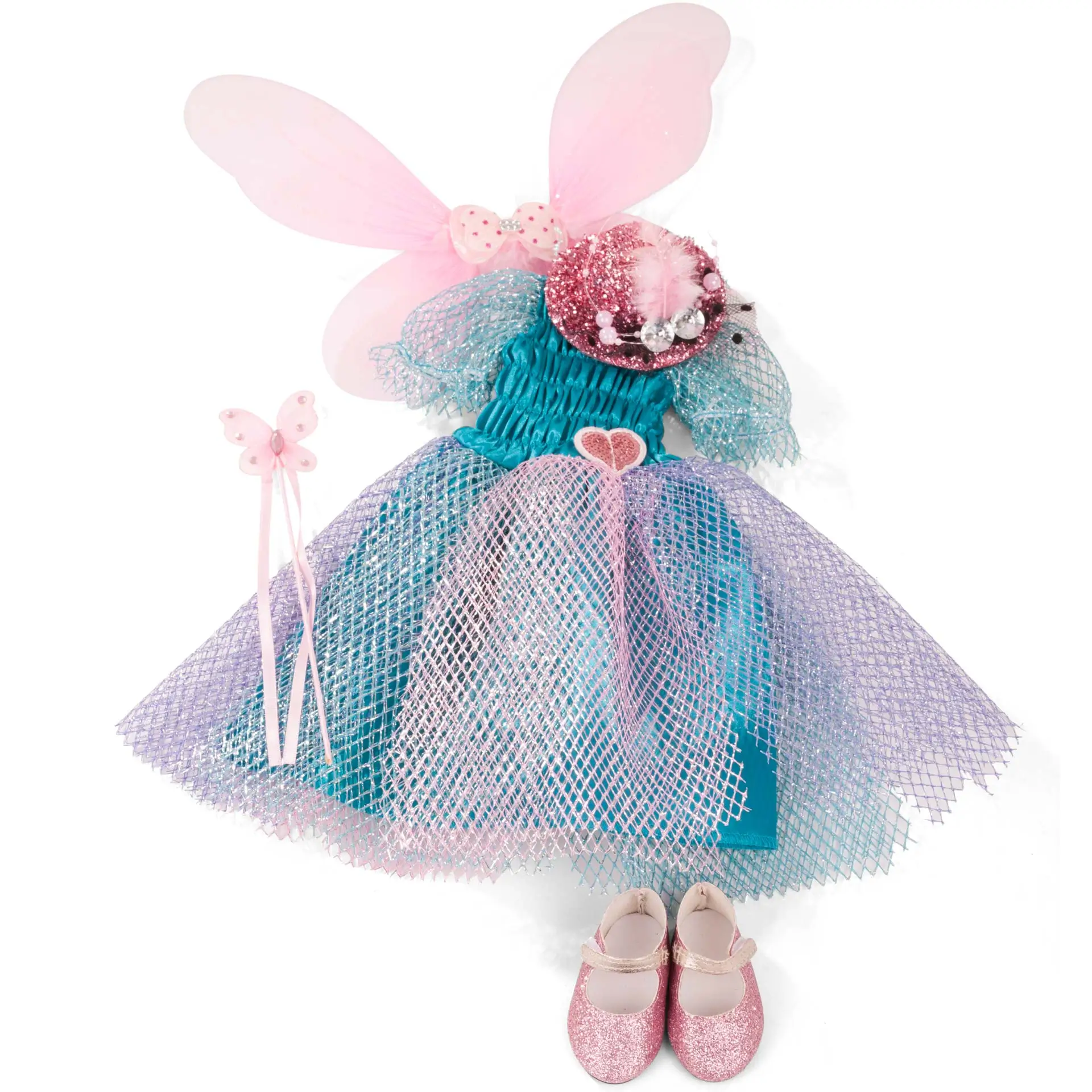 3402898-kombi-fee-bekleidung-goetz kombi-feenkleid-fairy-schmetterling-glitzerkleid-tuellkleid-fluegel-feenfluegel-zauberstab-feenstab-goetz