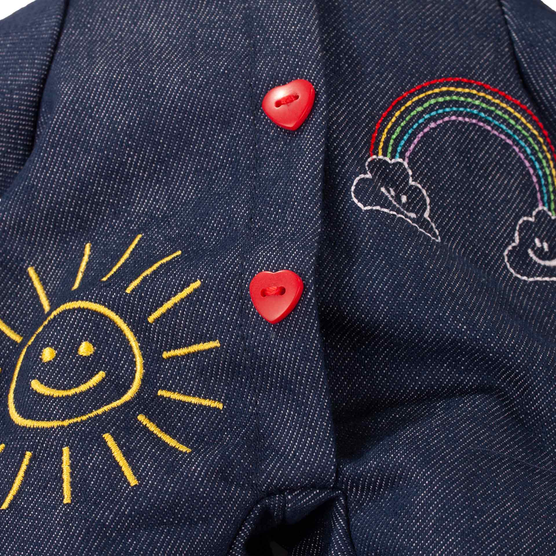 muffin-rainbow-babypuppe-denimanzug-sonne-regenbogen-goetz-stickerei