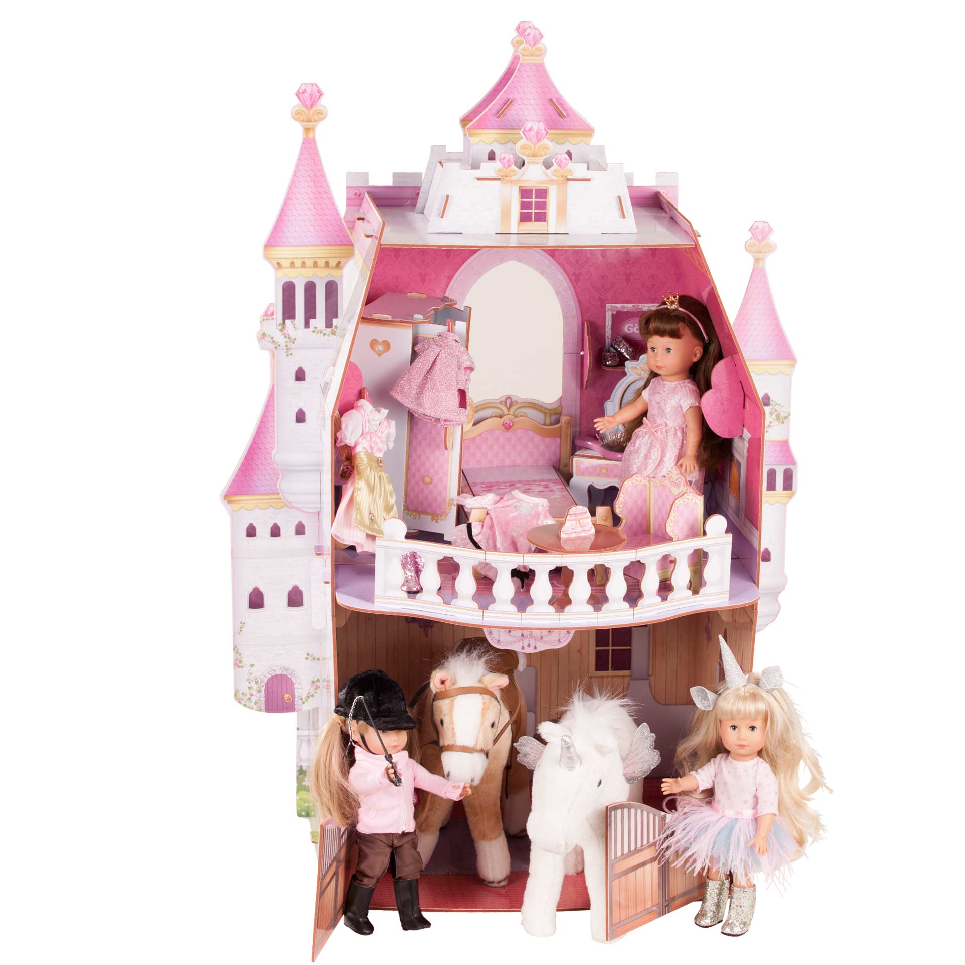 schloss-kleine-majestaet-puppenhaus-stall-puppenmoebel-puppenbett-puppentisch-puppenschrank-goetz-bewohnt