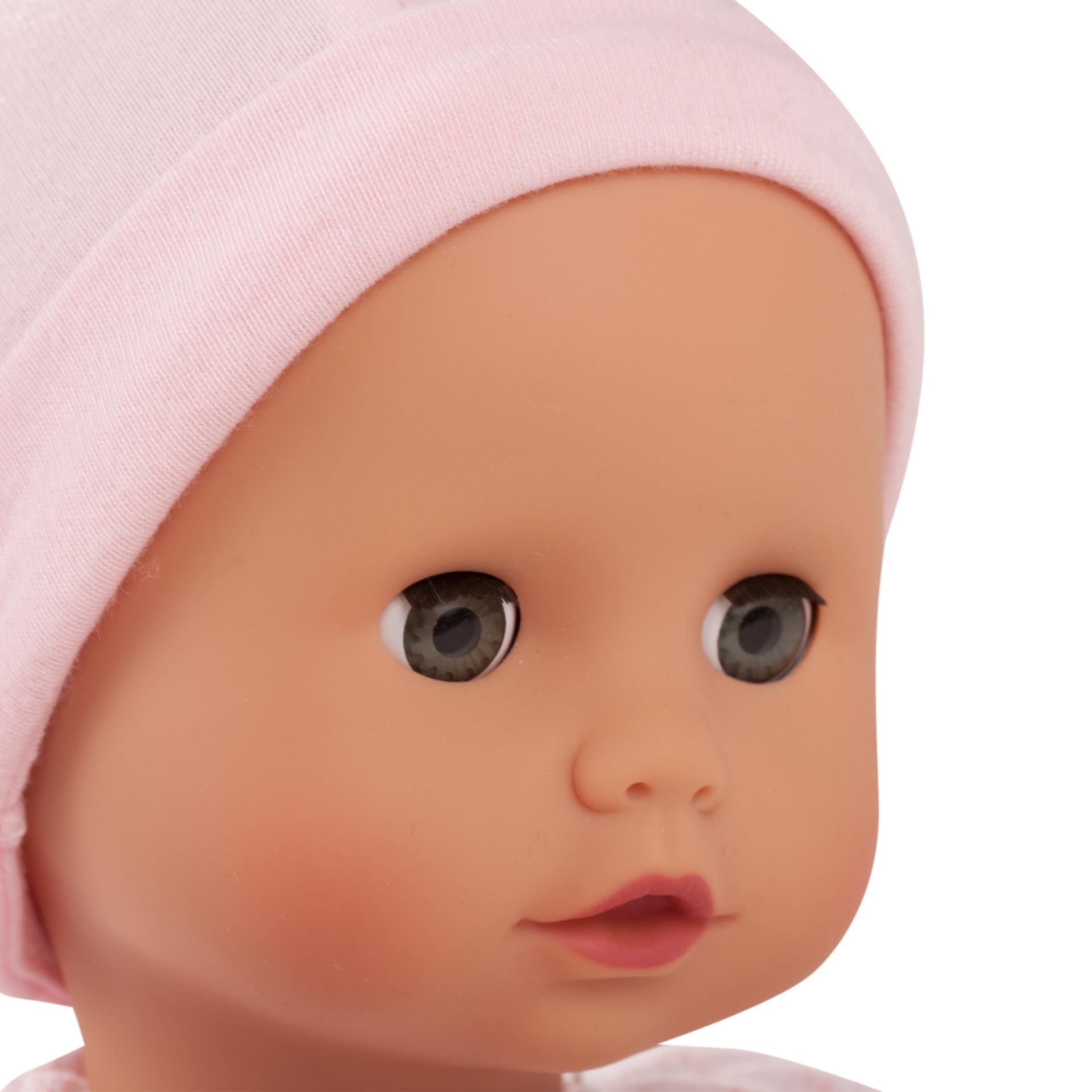 1320590-muffin-to-dress-maedchen-babypuppe-goetz muffin-to-dress-maedchen-babypuppe-goetz-muetze-rosa-schlafaugen-weichkoerper