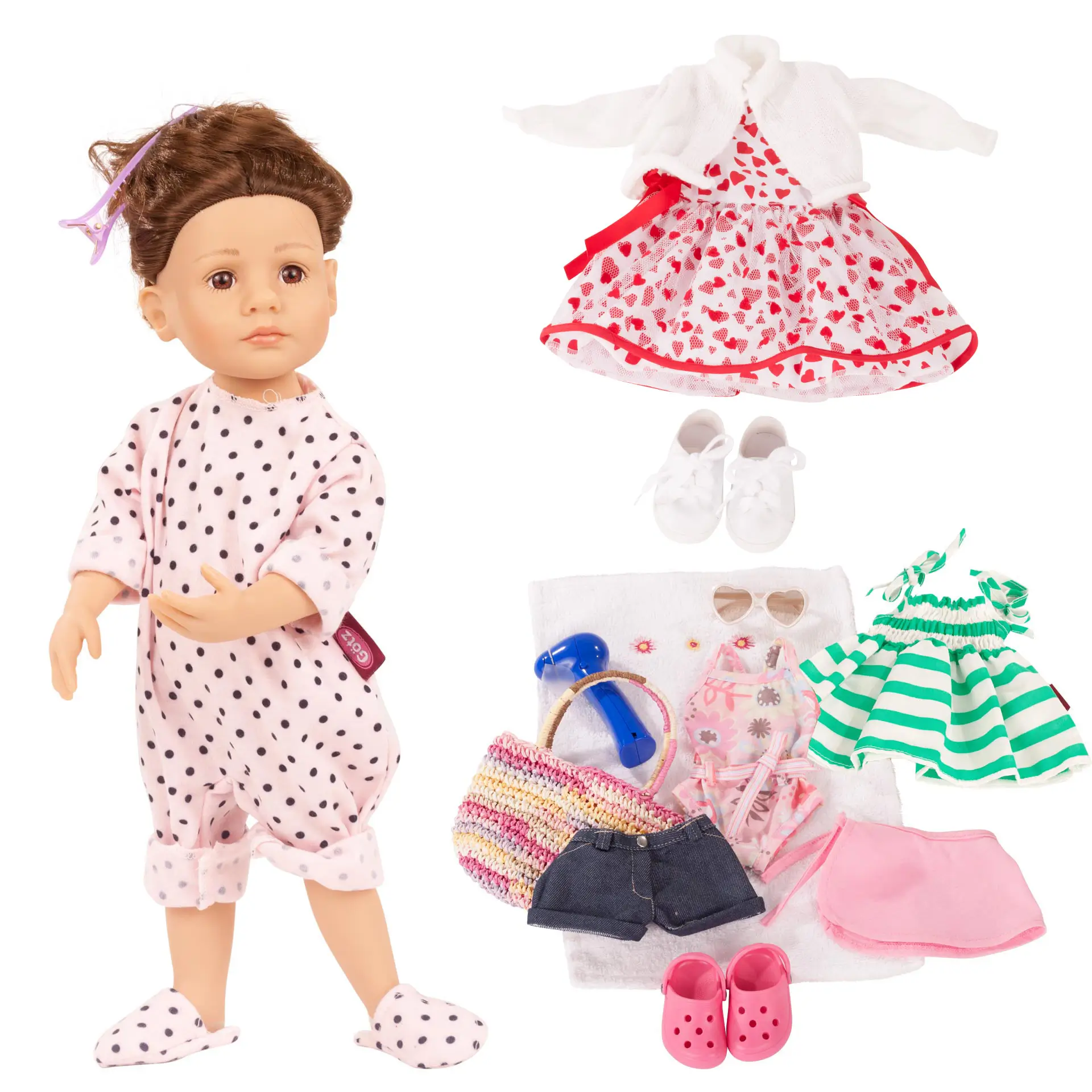 Little Kidz to dress Summer Doll and accessories from Gotz