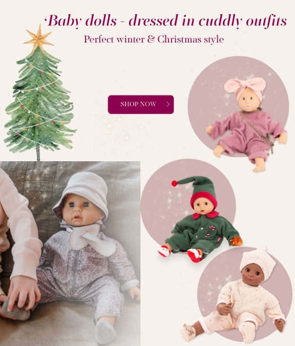 Babypuppen in kuschelig-weichen Outfits von Goetz