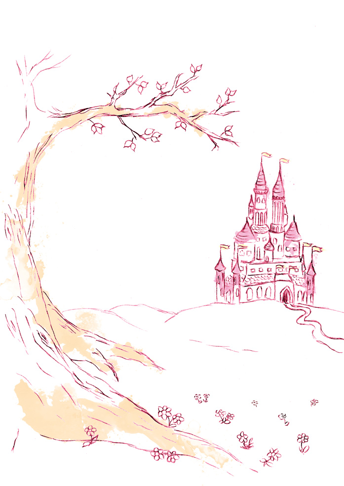 Schloss im Märchenwald-Baum