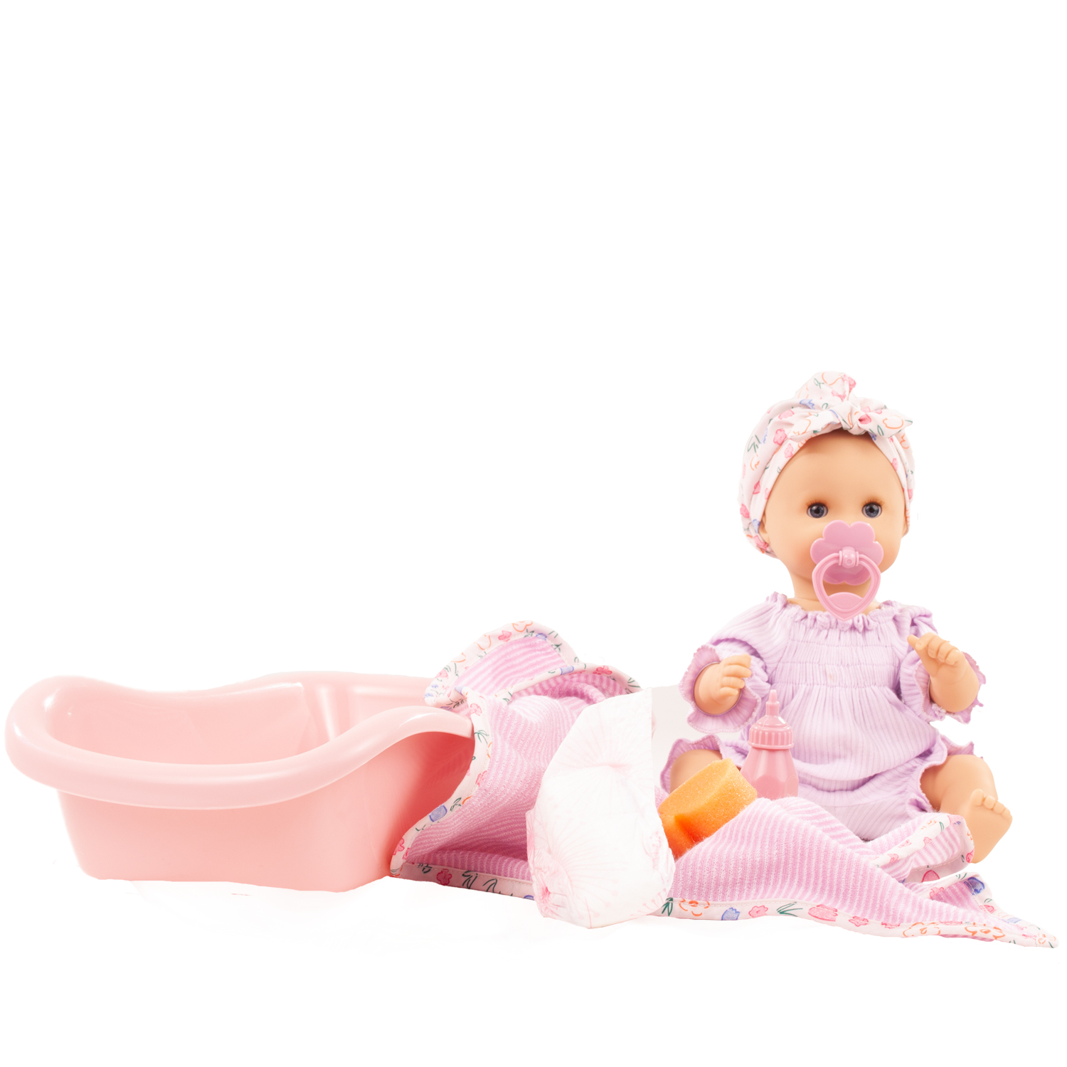 2353149-sleepy-aquini-bliblablume-badepuppe-goetz sleepy-aquini-bliblablume-badepuppe-goetz-schlafaugen-badewanne-windel-schnuller-badetuch-sommeranzug-schwaemmchen