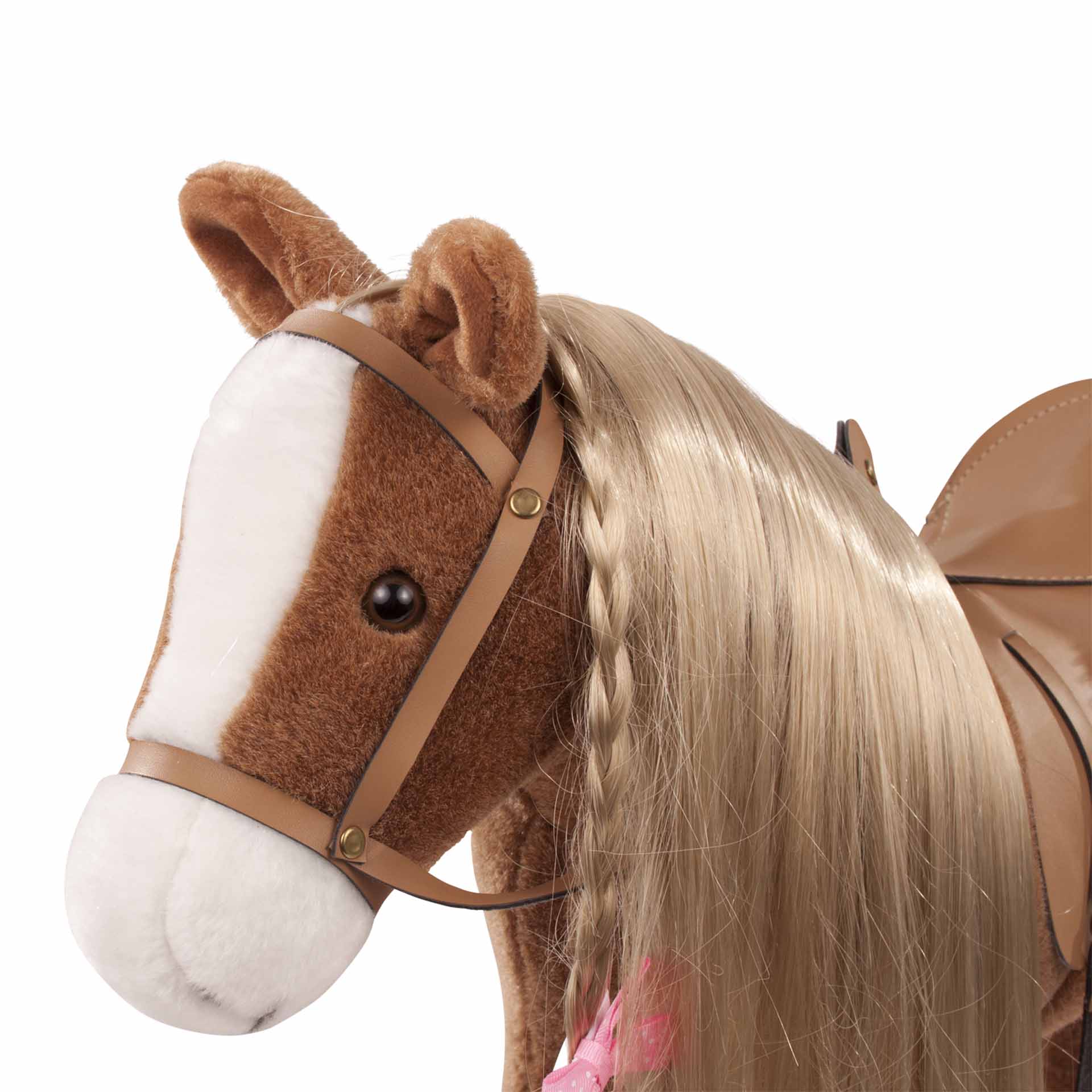 3402375-kaemmpferd-brown-beauty-goetz-seitl kaemmpferd-pferd-sattel-zaumzeug-buerste-lockenwickler-frisieren-reiten-goetz