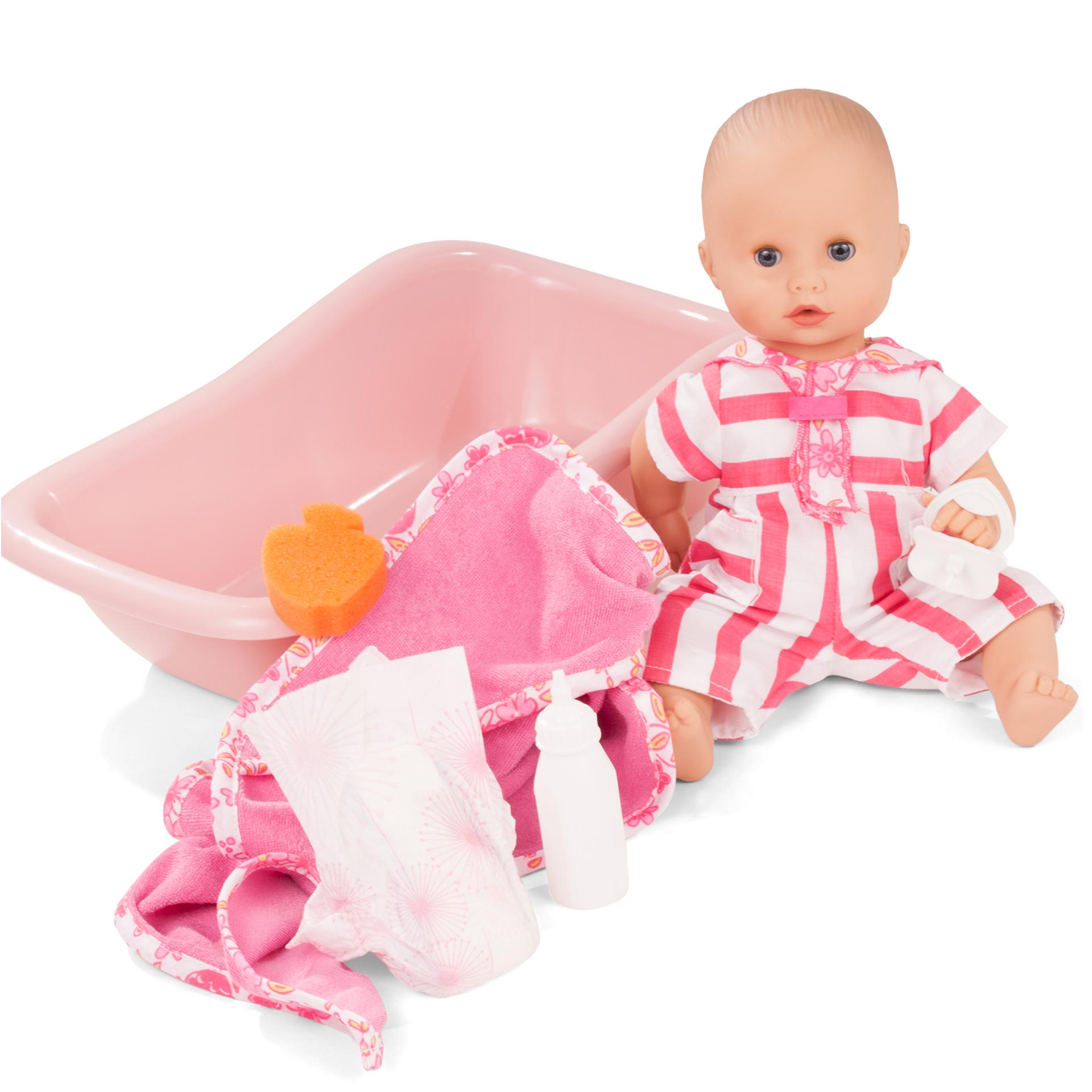 2153143-sleepy-aquini-stripe-vipes-maedchen-badepuppe-goetz sleepy-aquini-maedchen-badepuppe-babypuppe-badeset-kapuzentuch-trinkflasche-trinkfunktion-windel-badeschwamm-badewanne-schnuller-schlafaugen-goetz