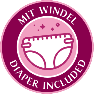 with diaper
