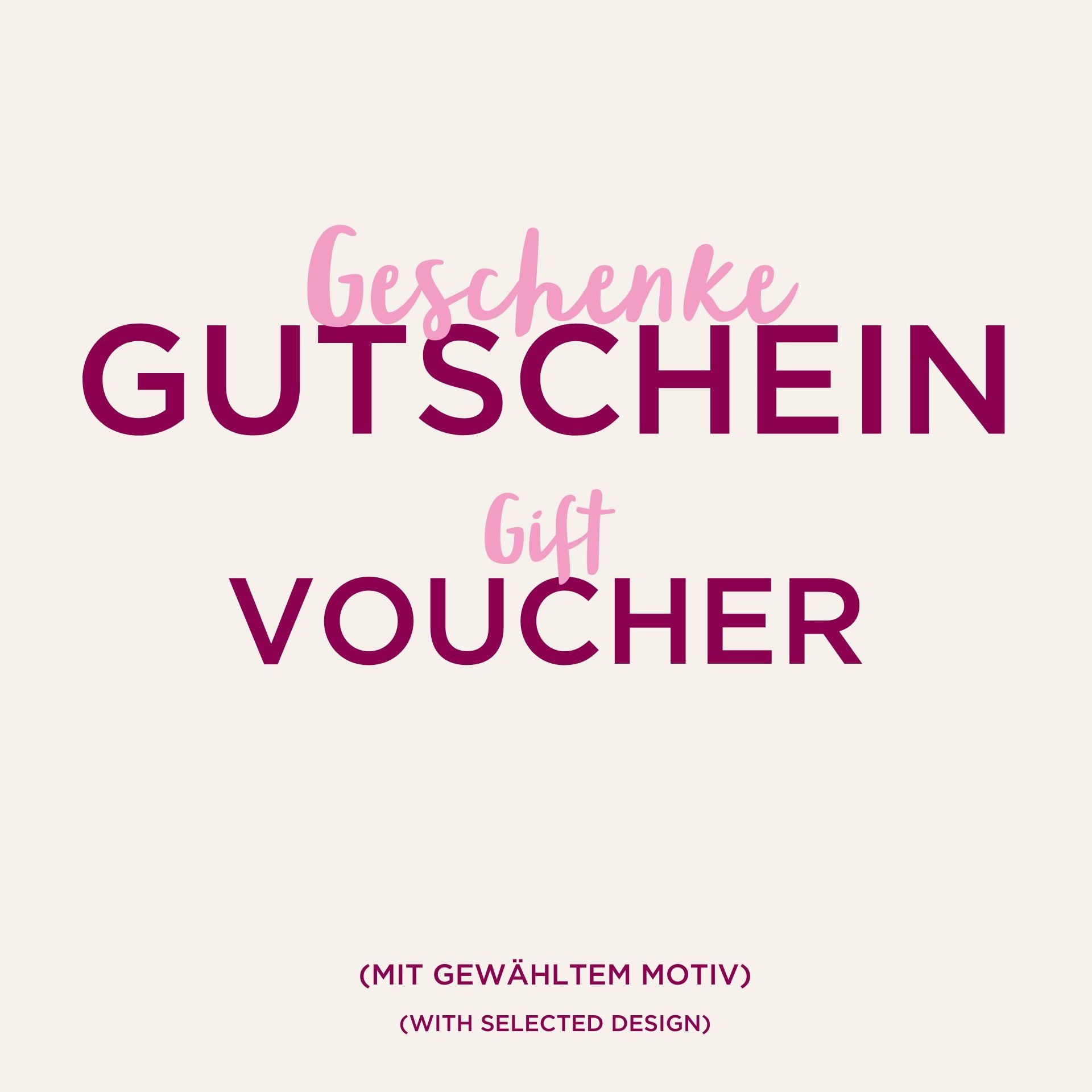 Geschenkegutschein Goetz Bild mit Schriftzug Geschenkegutschein gift voucher