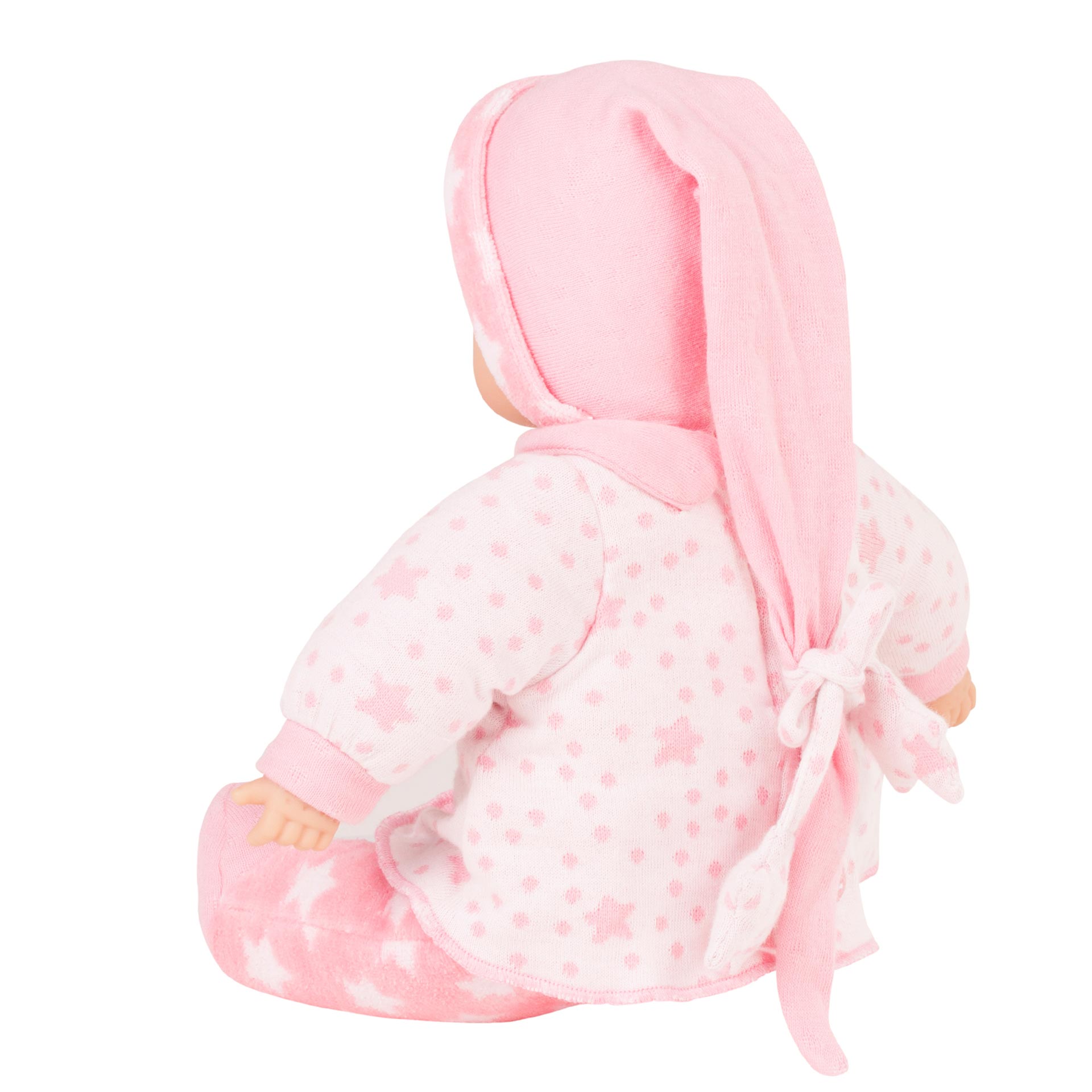 baby-pure-sternenhimmel-babypuppe-goetz-erstlingspuppe-zipfelmuetze-rueckansicht