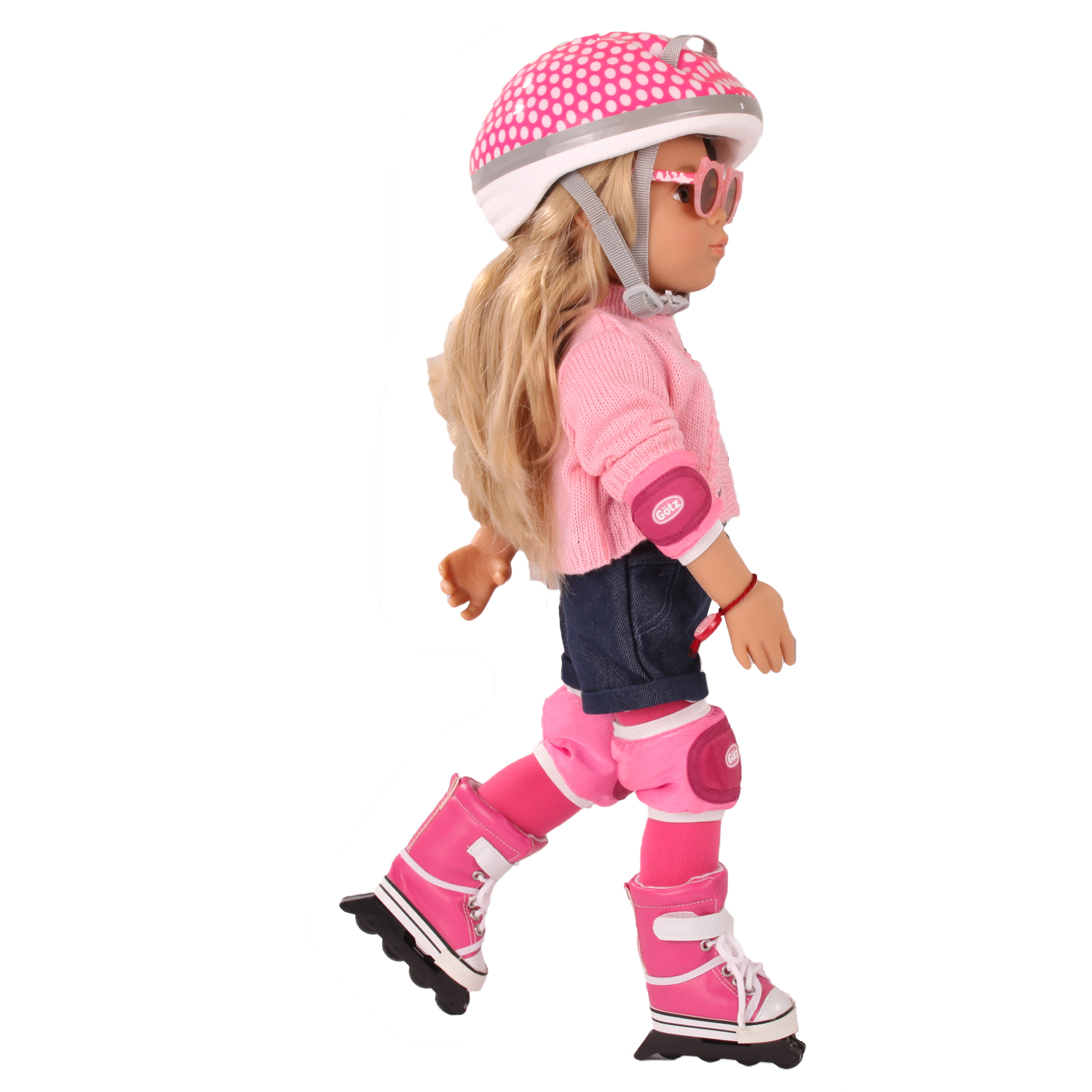 3402277-inline-skates-zubehoer-goetz inline-skates-zubehoer-goetz-stehpuppe-helm-knieschuetzer-ellebogenschuetzer