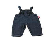 Jeanslatzhose fuer Babypuppen und Stehpuppen