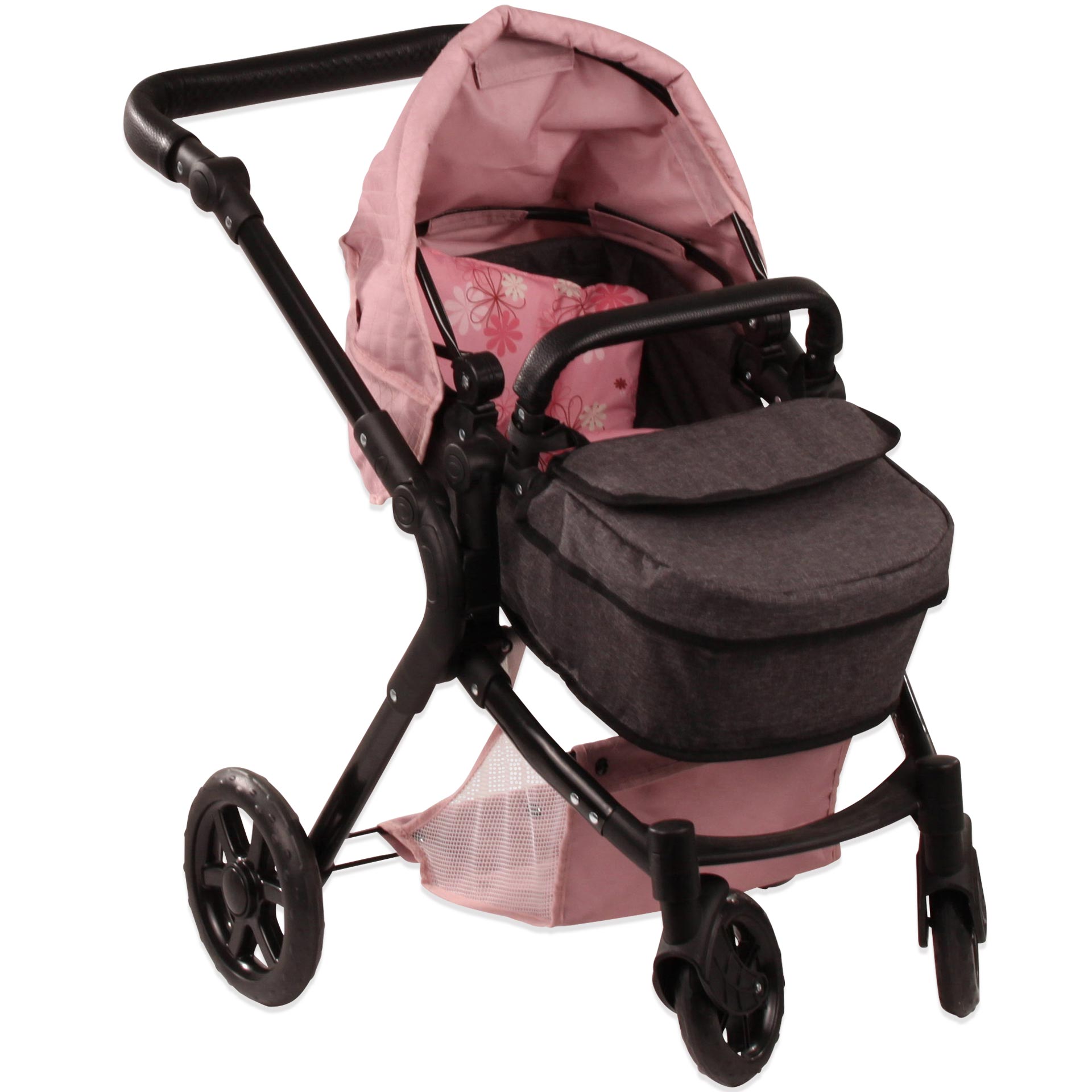 3403367-2-in-1-soft-mood-puppenwagen-goetz puppenwagen-2-in-1-soft-mood-softgriff-tragetasche-aufbewahrungskorb-goetz