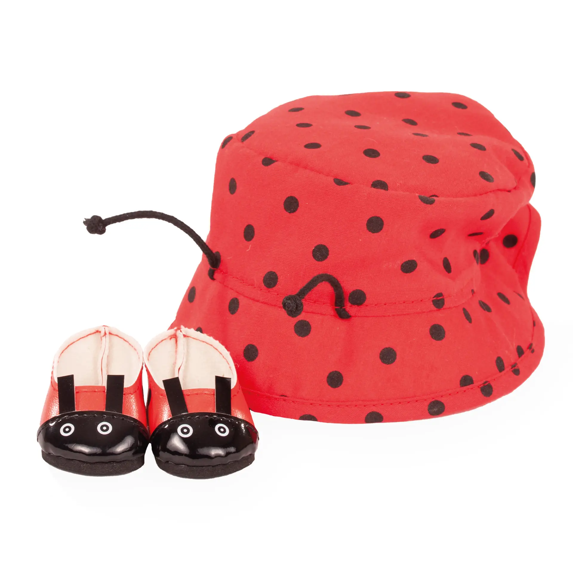 3403624-set-ladybug-bekleidung-goetz set-ladybug-bekleidung-goetz-hut-schuhe-sommerschuhe