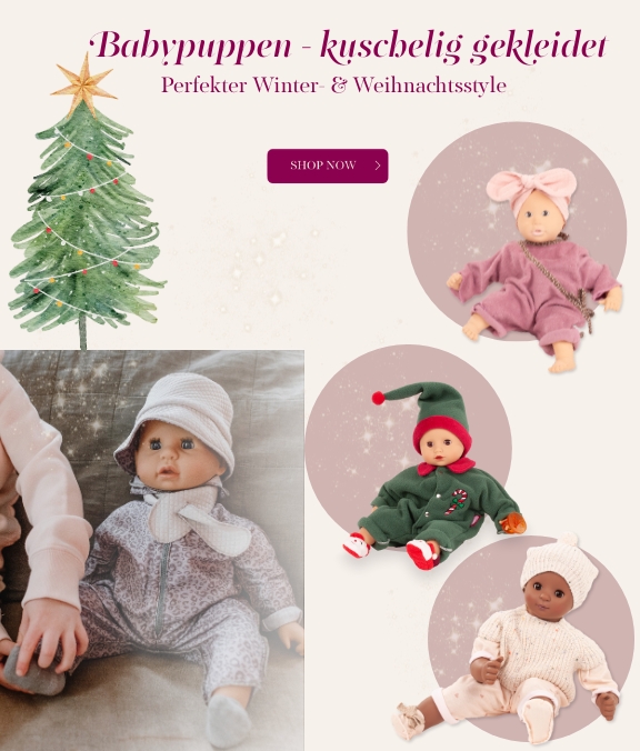 Babypuppen in kuschelig-weichen Outfits von Goetz
