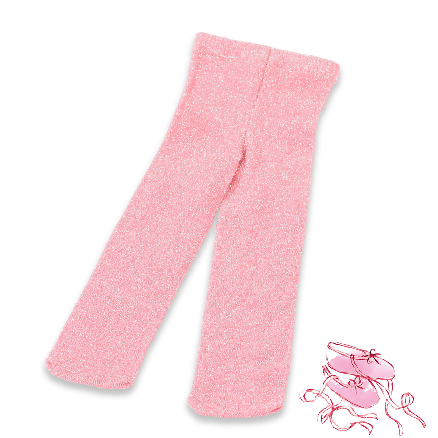 Strumpfhose Glitzerrosa