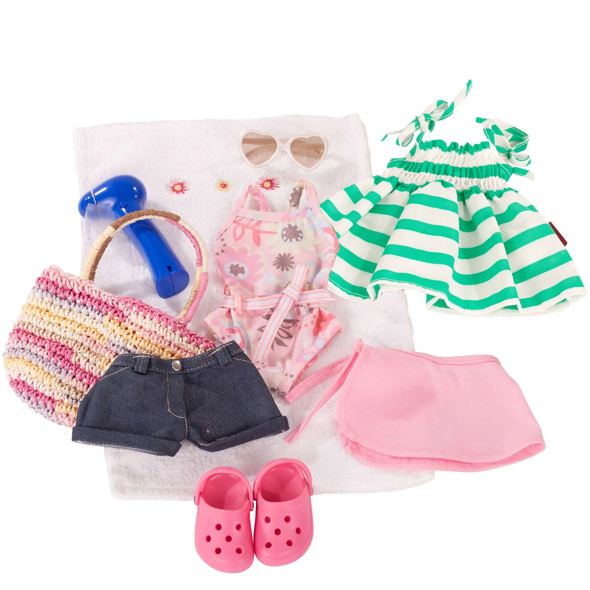 3403323-3401754-set-sommerspass-bekleidung-goetz set-sommerspass-bekleidung-goetz-tunika-dollocs-basttasche-ventilator-badetuch-pareo-jeans-sonnenbrille