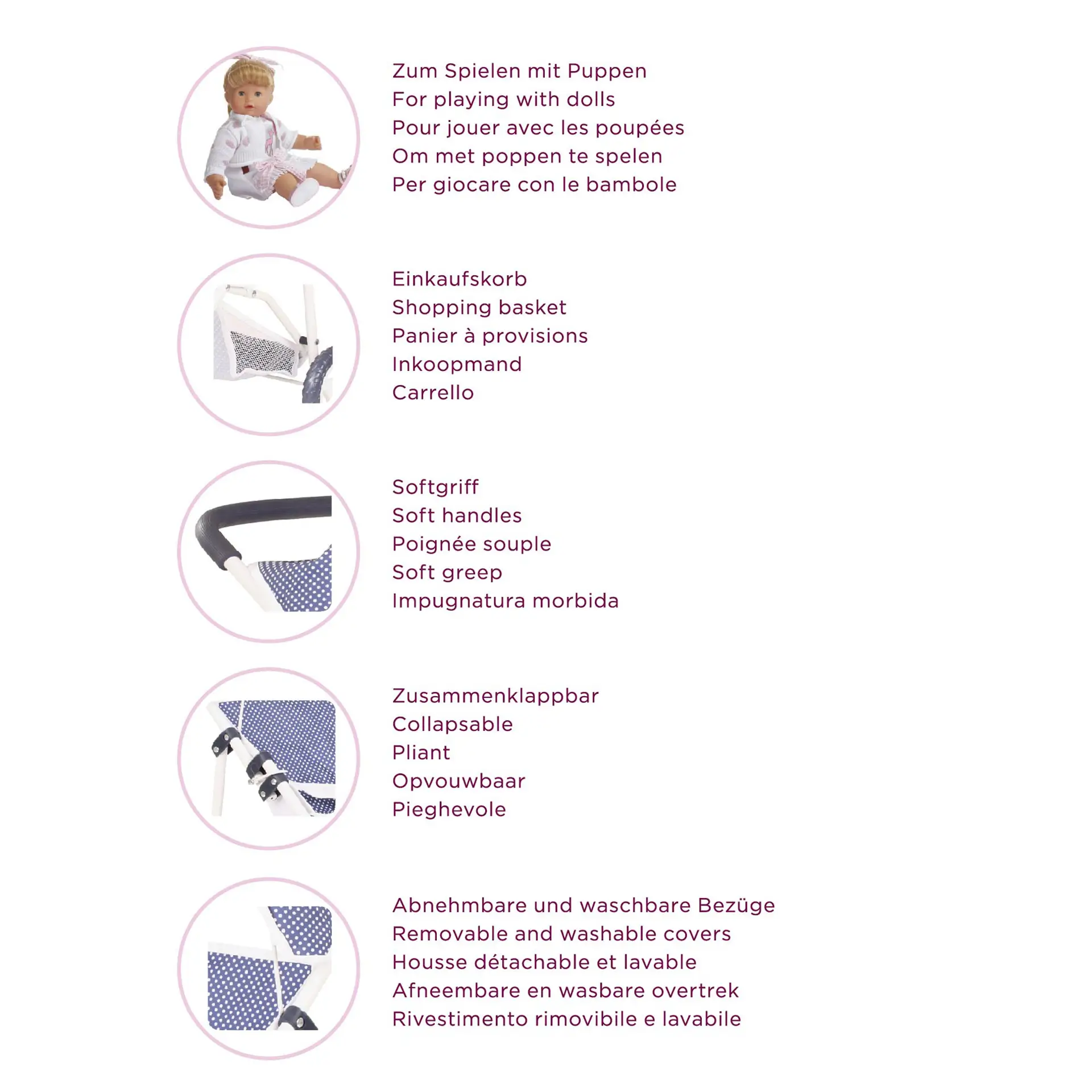 3-rad-puppenbuggy-spotty-blue-puppenwagen-goetz-informationen-softgriff-klappbar-abnehmbare-waschbare-bezuege-einkaufskorb-getupft-puppenwagen