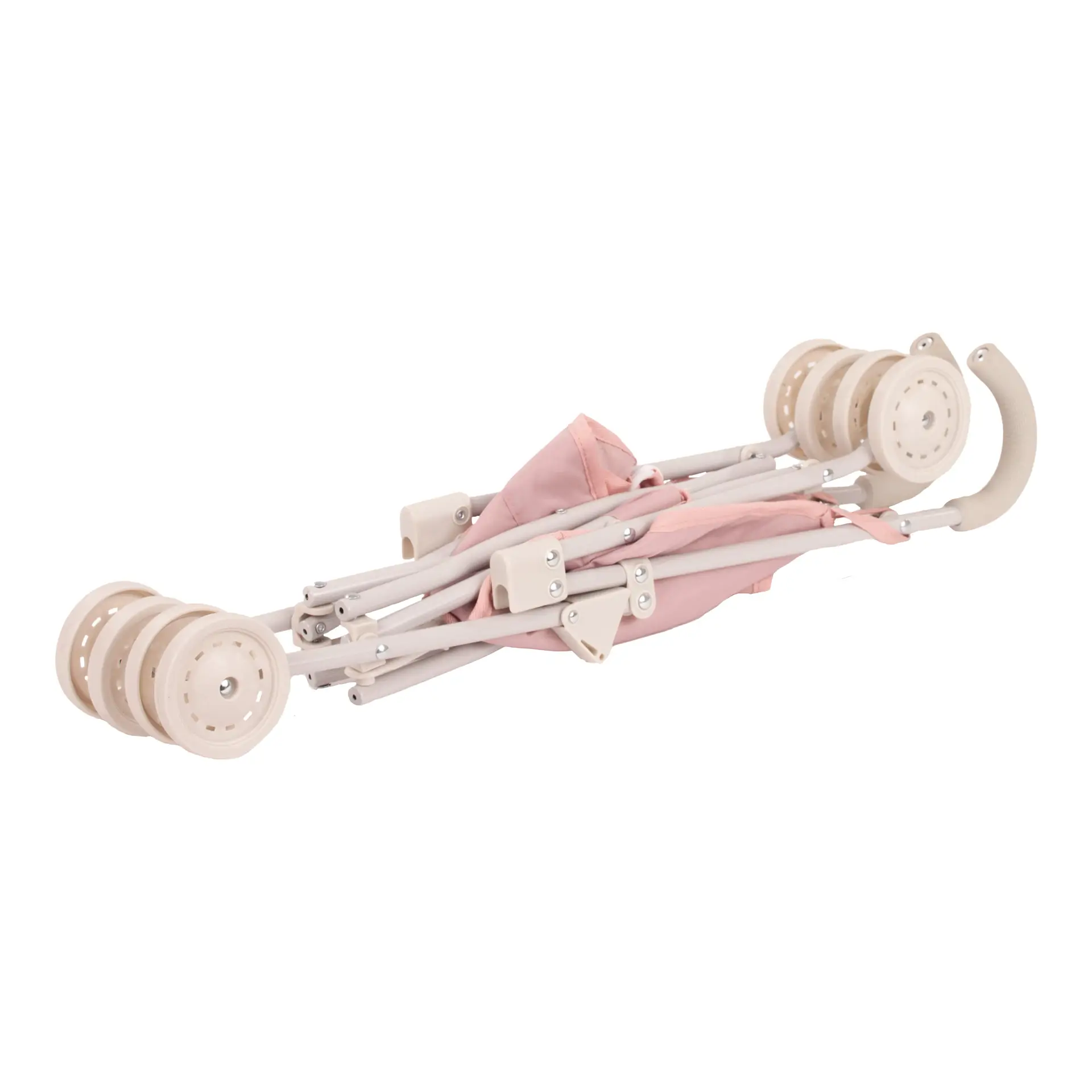 3403634 Minibuggy Soft Mood Puppenwagen Goetz Minibuggy Soft Mood ein Puppenwagen fuer die Kleinsten. In hellem rosa-beige Ton mit abgesteppten Stoff, zusammengeklappt von Goetz