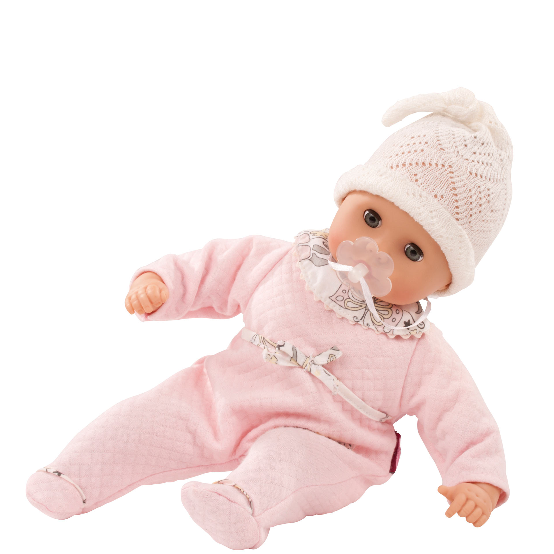 1320588-muffin-traumblume-babypuppe-goetz muffin-traumblume-babypuppe-strampler-strickmuetze-schnuller-goetz