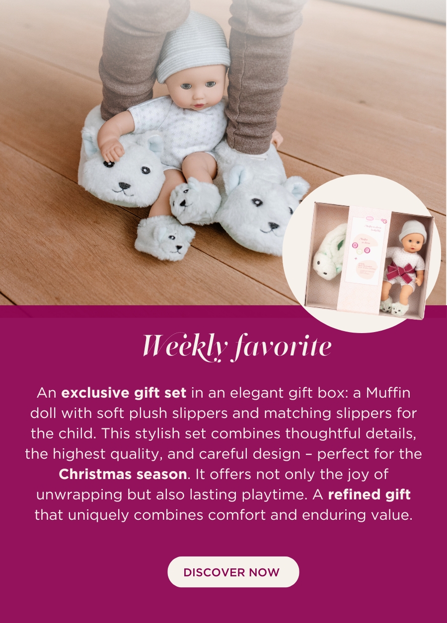 Geschenkbox Muffin Look a like Babypuppe Gr. 30-33 cm mit Pluesch von Goetz