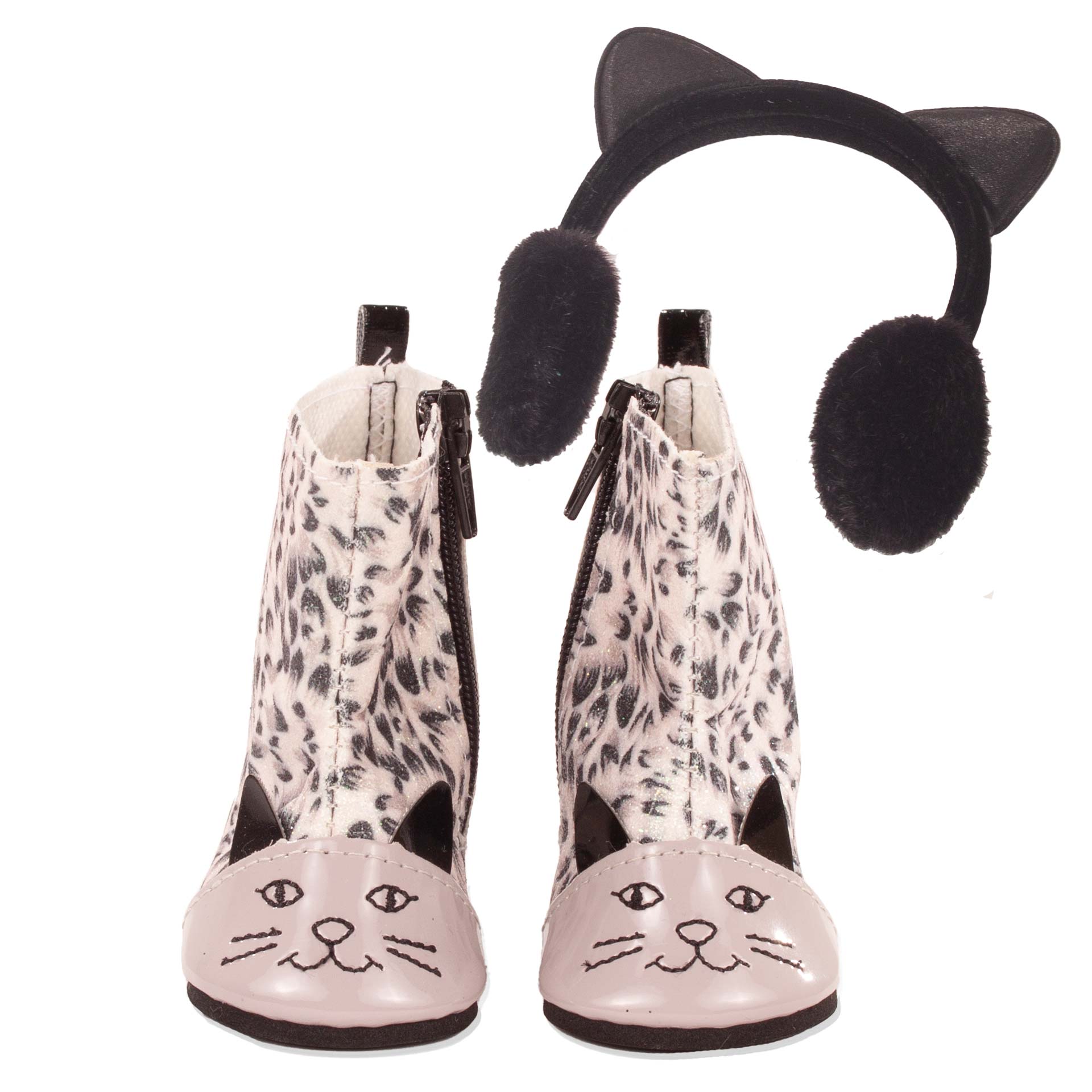 3403546-set-schwarzer-kater-bekleidung-goetz set-schwarzer-kater-bekleidung-goetz-stiefel-katze-ohrenschuetzer-ohrenwaermer