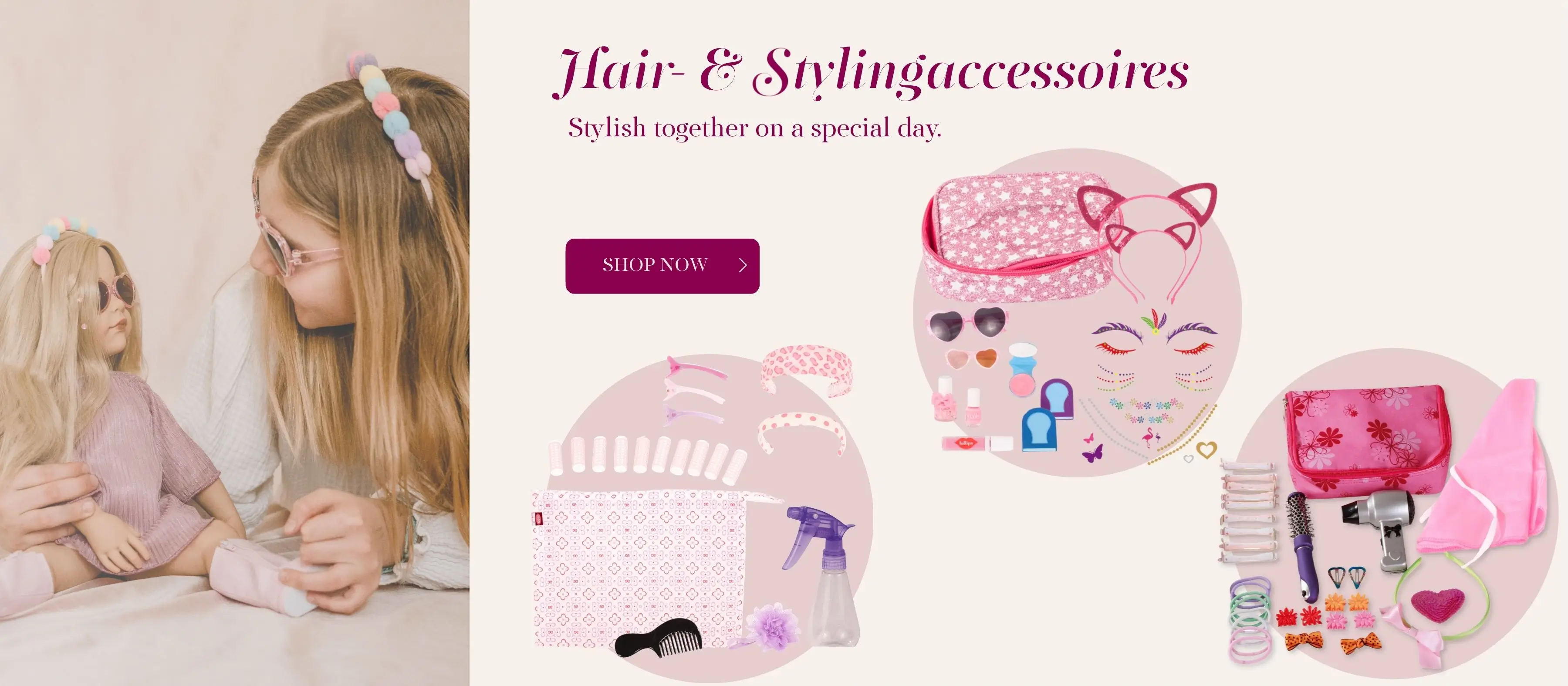 Geschenke fuer den Schulbeginn und die Zuckertuete, wie Stylingzuebehoer und Haaraccessoires  von Goetz