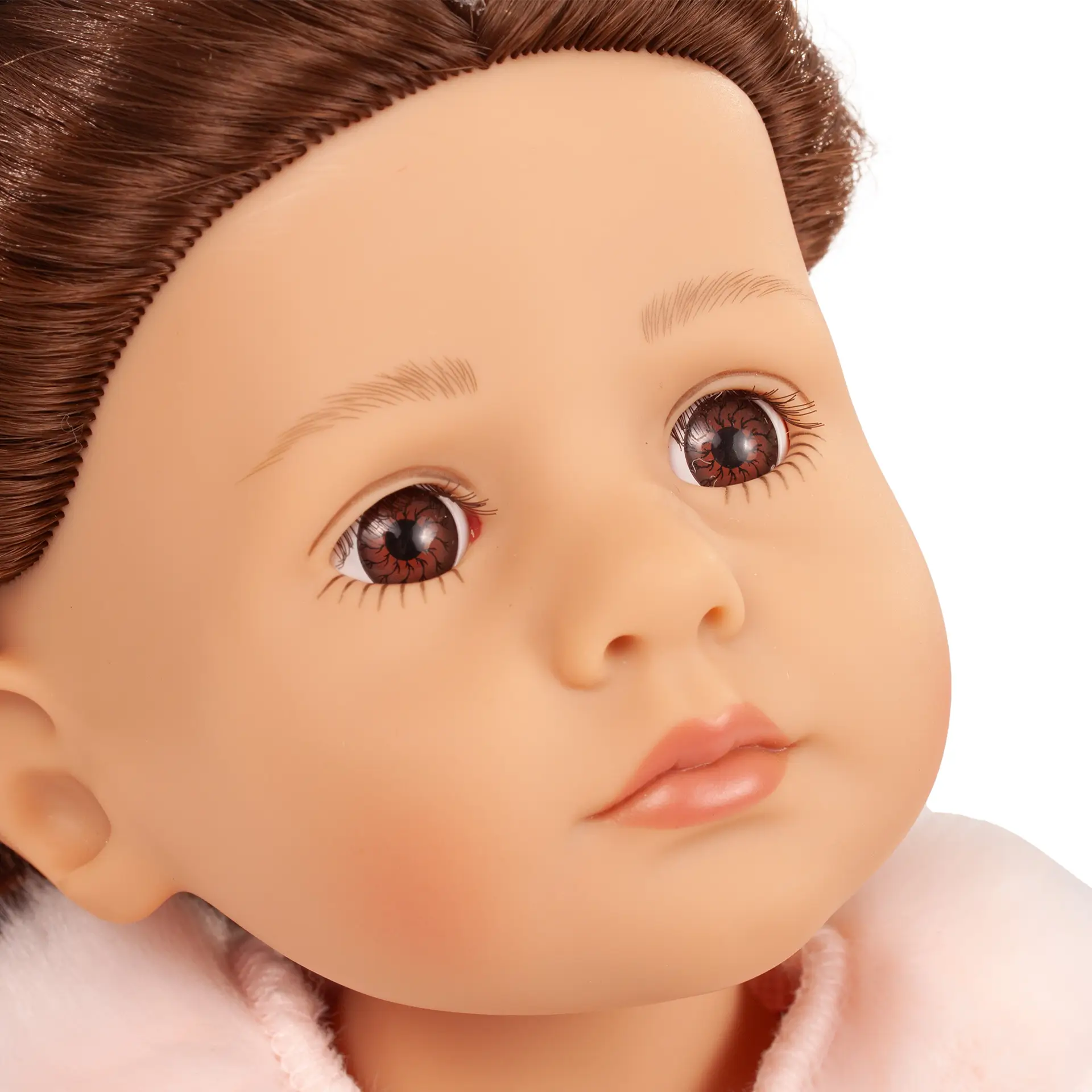 little-kidz-grete-xmas-edition-multigelenkstehpuppe-goetz-braunhaarig-braune-augen-gesicht