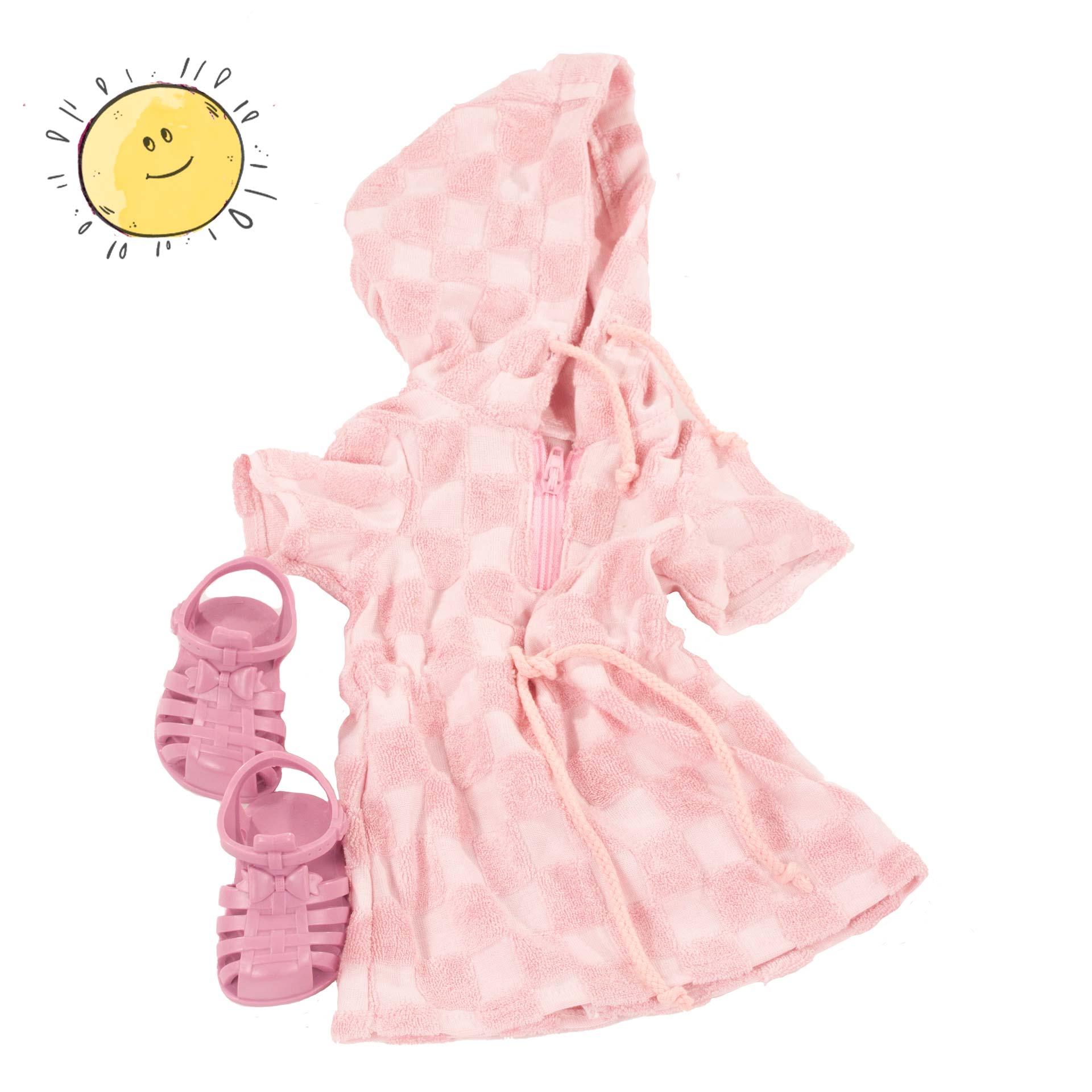 3403399-check it out-bekleidung-goetz check-it-out-bekleidung-goetz-emo- kleid-frotteekleid-sandalen-kapuzenkleid