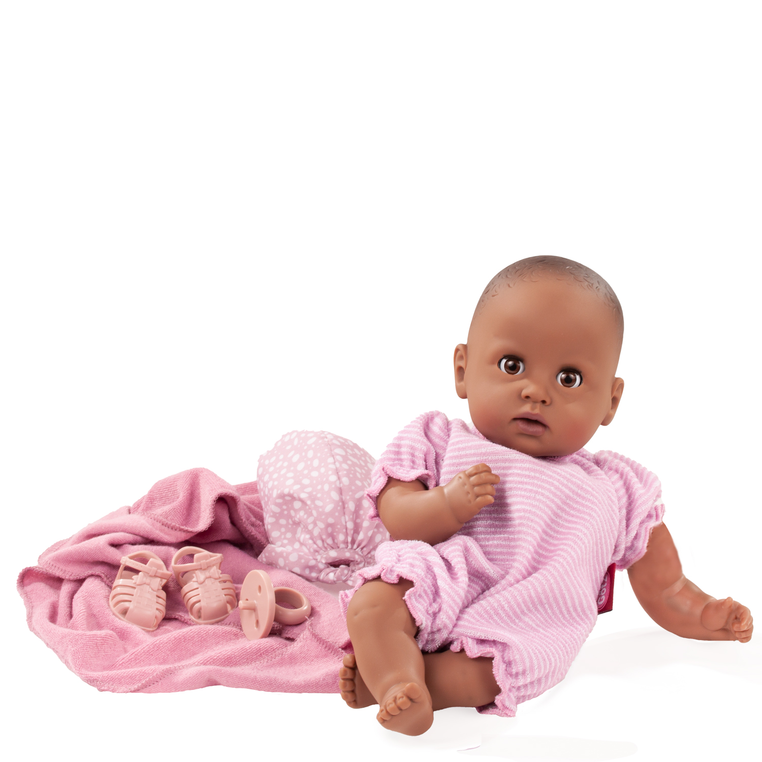 2216867-cosy-aquini-soft-mood-babypuppe-goetz 2216867-cosy-aquini-soft-mood-babypuppe-badepuppe-sommeranzug-sandalen-kopftuch-badetuch-tuch-goetz