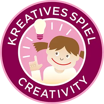This toy supports developmental creativity and free play. The imagination of children knows almost no bounds here. enhances creative play