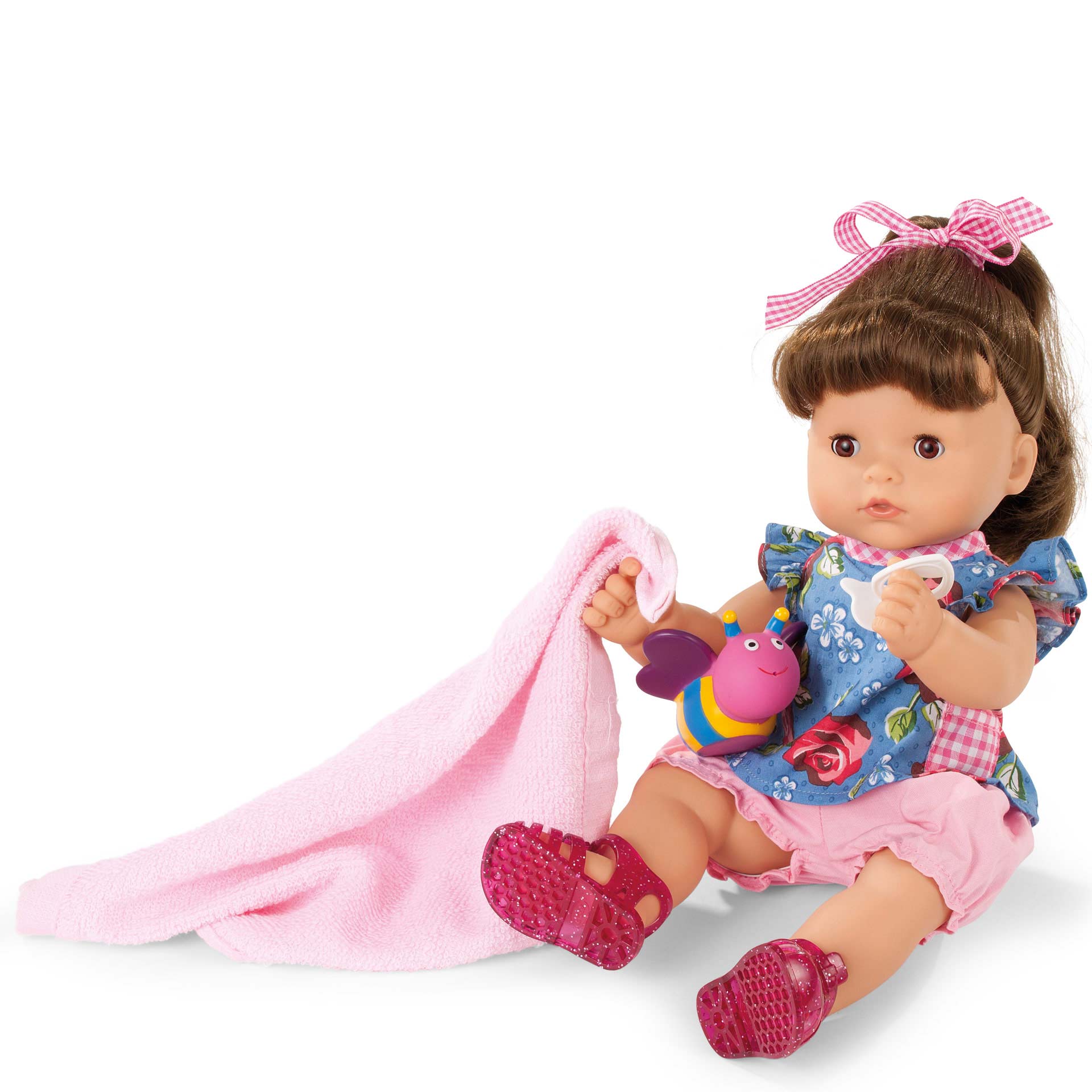 maxy-aquini-roses-garden-badepuppe-babypuppe-schlafaugen-sommerkleidung-braune-augen-braunes-haar-badeschuhe-badetuch-schnuller-goetz