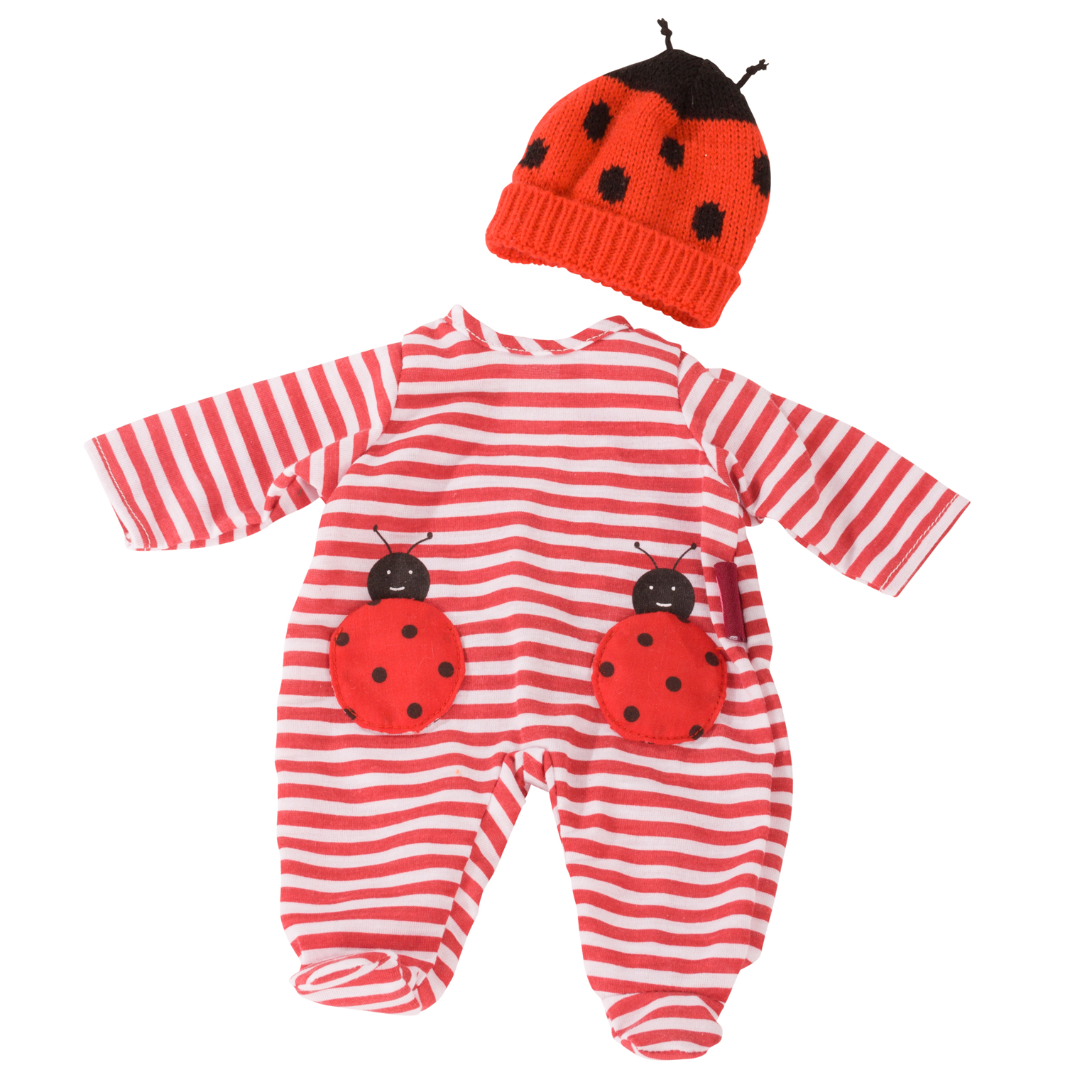 3403094-styling-baby-ladybug-bekleidung-goetz styling-baby-ladybug-bekleidung-strampler-muetze-geringelt-marienkaefer-goetz
