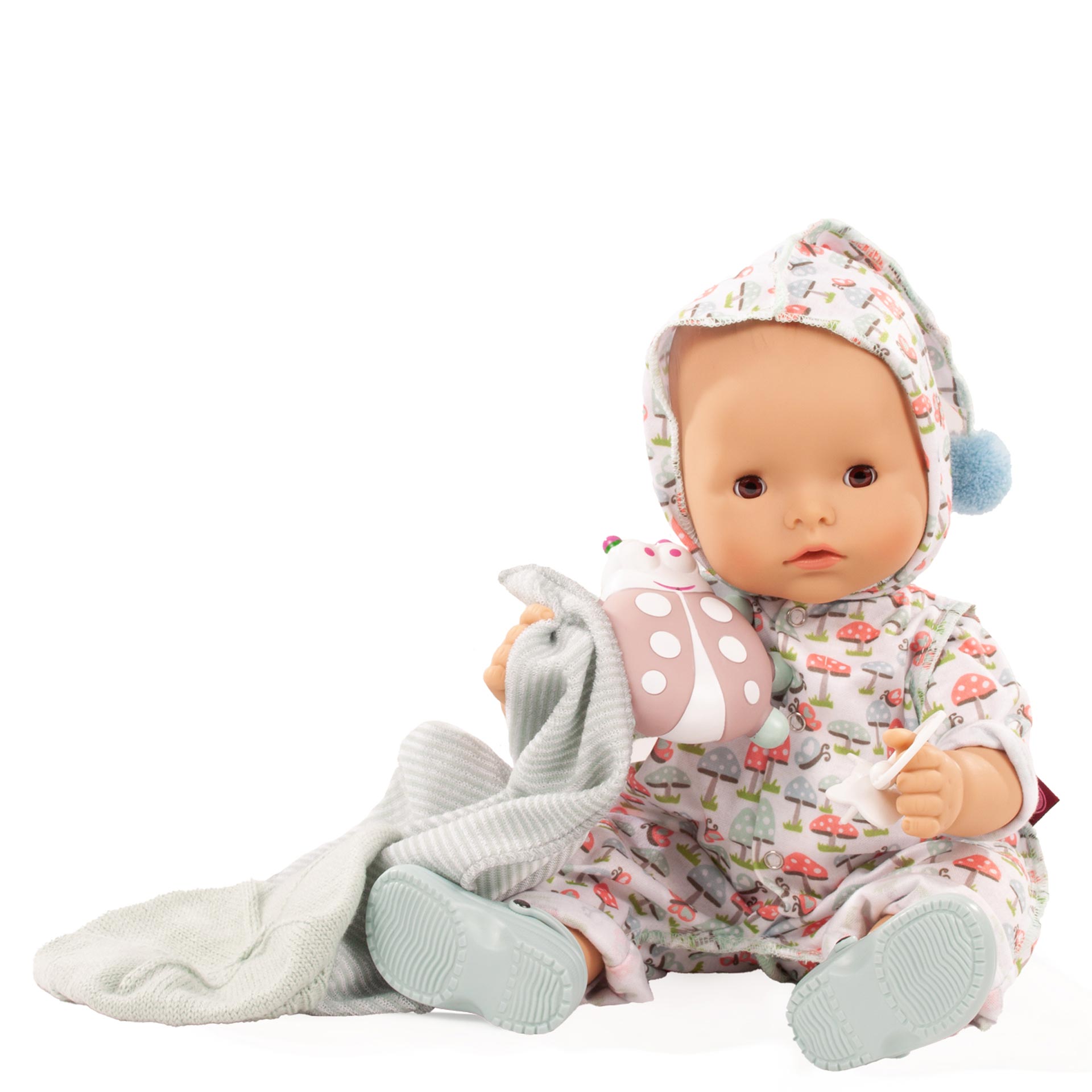 2318048-maxy-aquini-glueckspilz-babypuppe-goetz maxy-aquini-glueckspilz-babypuppe-kapuzenanzug-badesandalen-muetze-badetuch-schnuller-wasserspritztier-goetz