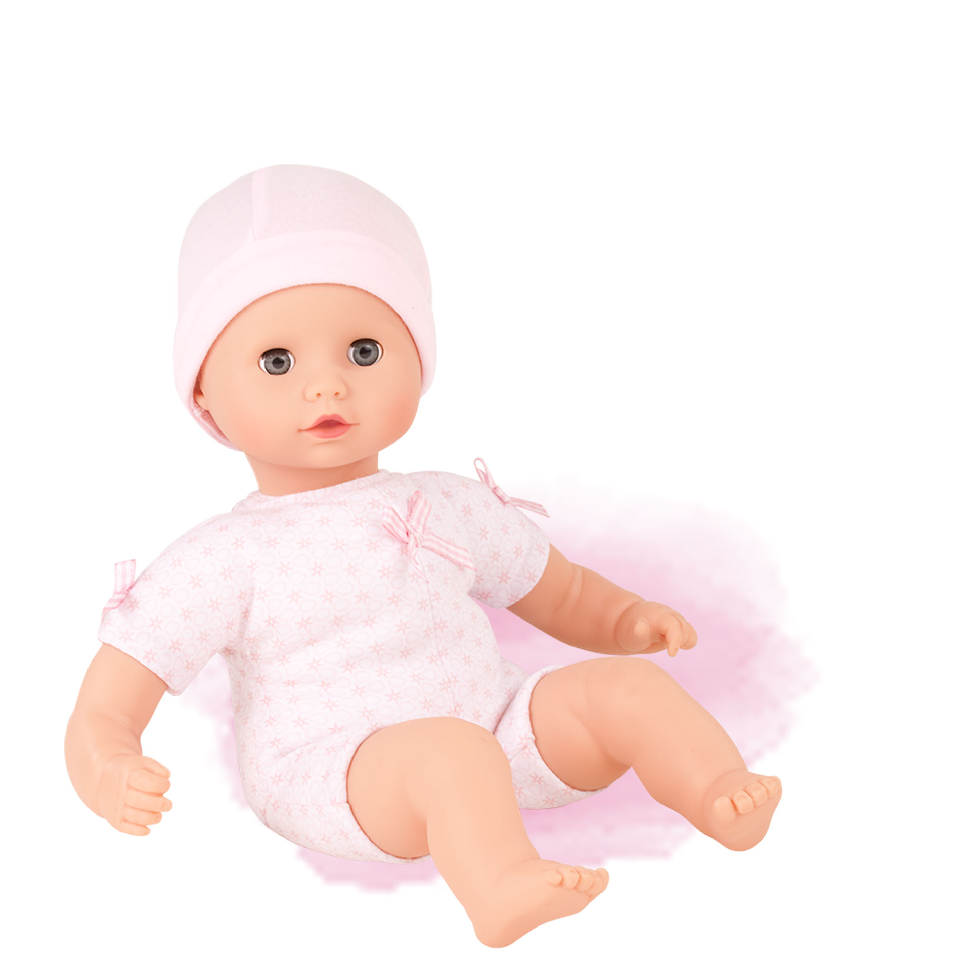 muffin-to-dress-maedchen-babypuppe-goetz-muetze-rosa-schlafaugen-weichkoerper