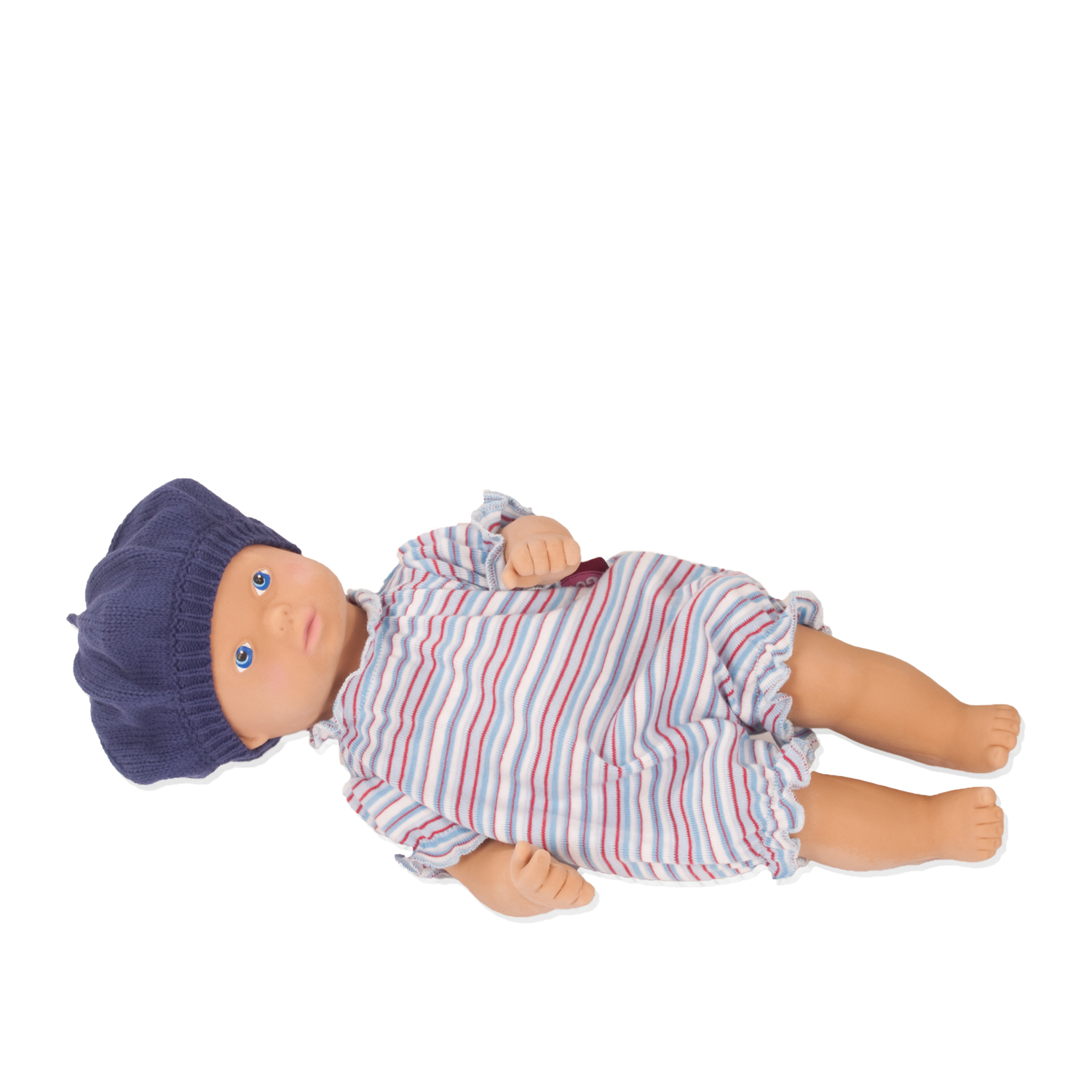 anzug-blau-geringelt-in-kba-qualitaet-gr-s-goetz-kautschukpuppe-baskenmuetze