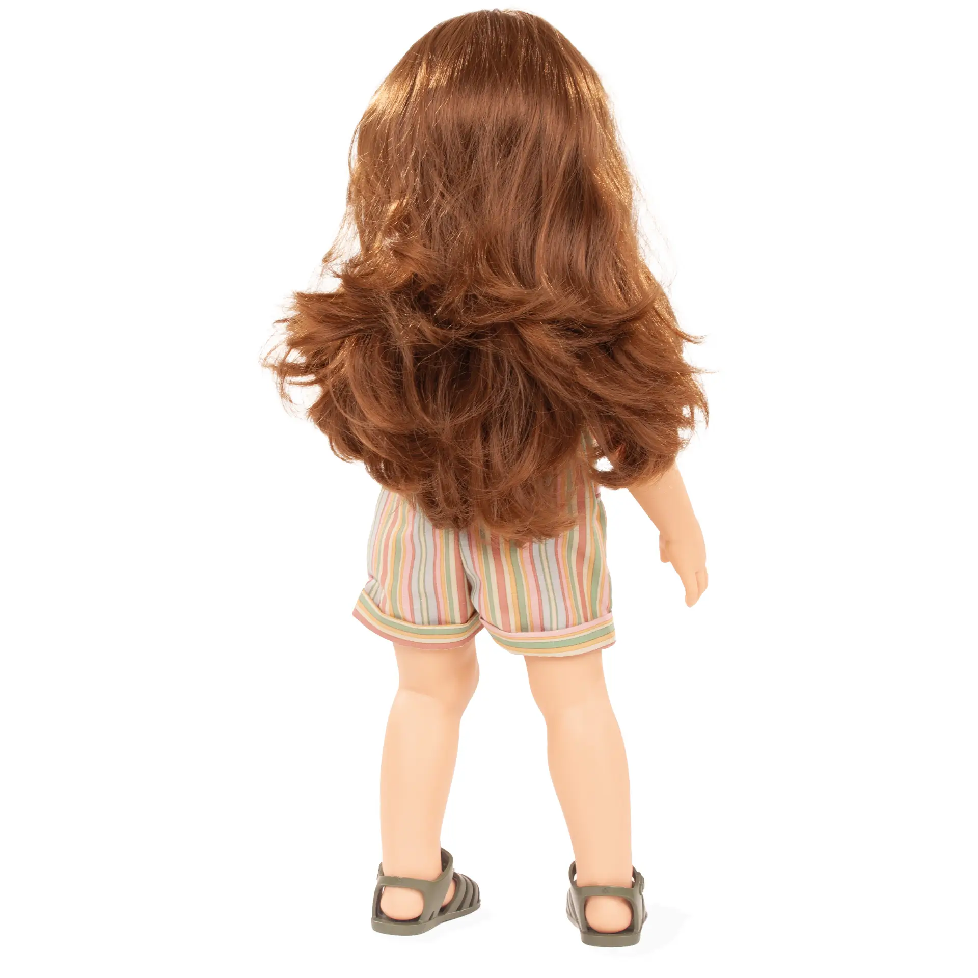 2559012-hannah-every-season-multigelenkstehpuppe-goetz hannah-every-season-multigelenkstehpuppe-goetz-sandalen-latzhose-langhaarig-braunhaarig