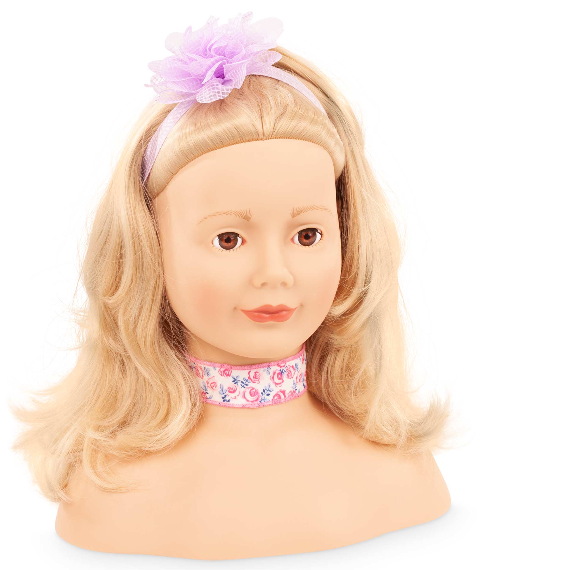 2492058-haarwerk-signature-edition-frisierkopf-goetz haarwerk-signature-edition-frisierkopf-goetz-blond-braune-augen-halsband-haarklammer