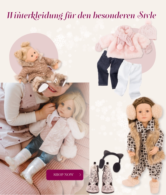 Schicke Winterkleidung in Gr. 45-50 cm, 36 cm und 30-33 cm von Goetz