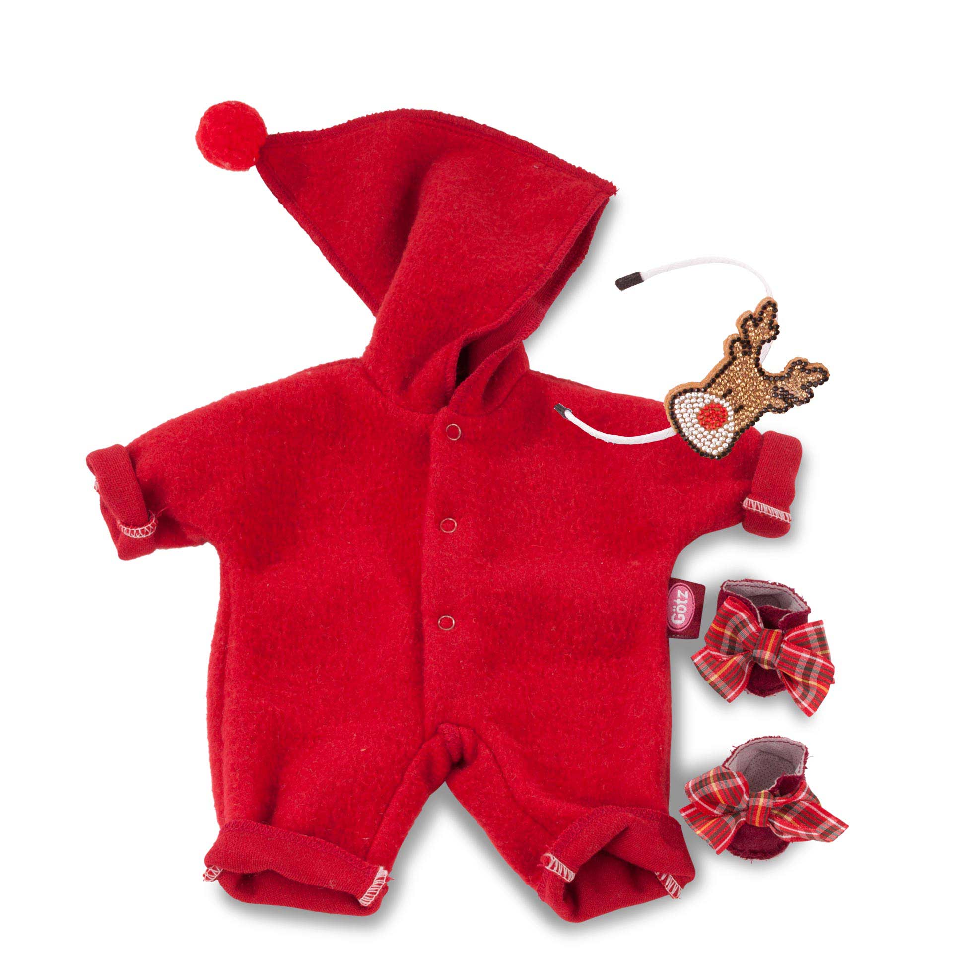 3403553-weihnachtsset-bekleidung-goetz weihnachtsset-bekleidung-goetz-strampler-fleece-stoffschuhe-haarreif-glitzer