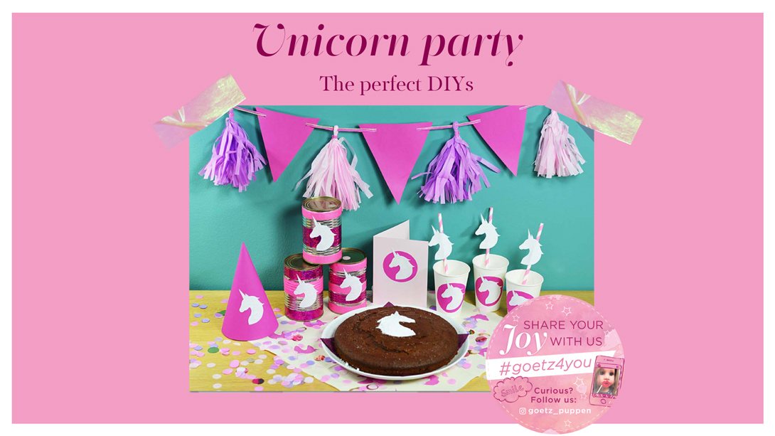 Unicorn party goetz dolls birthdayparty craft ideas