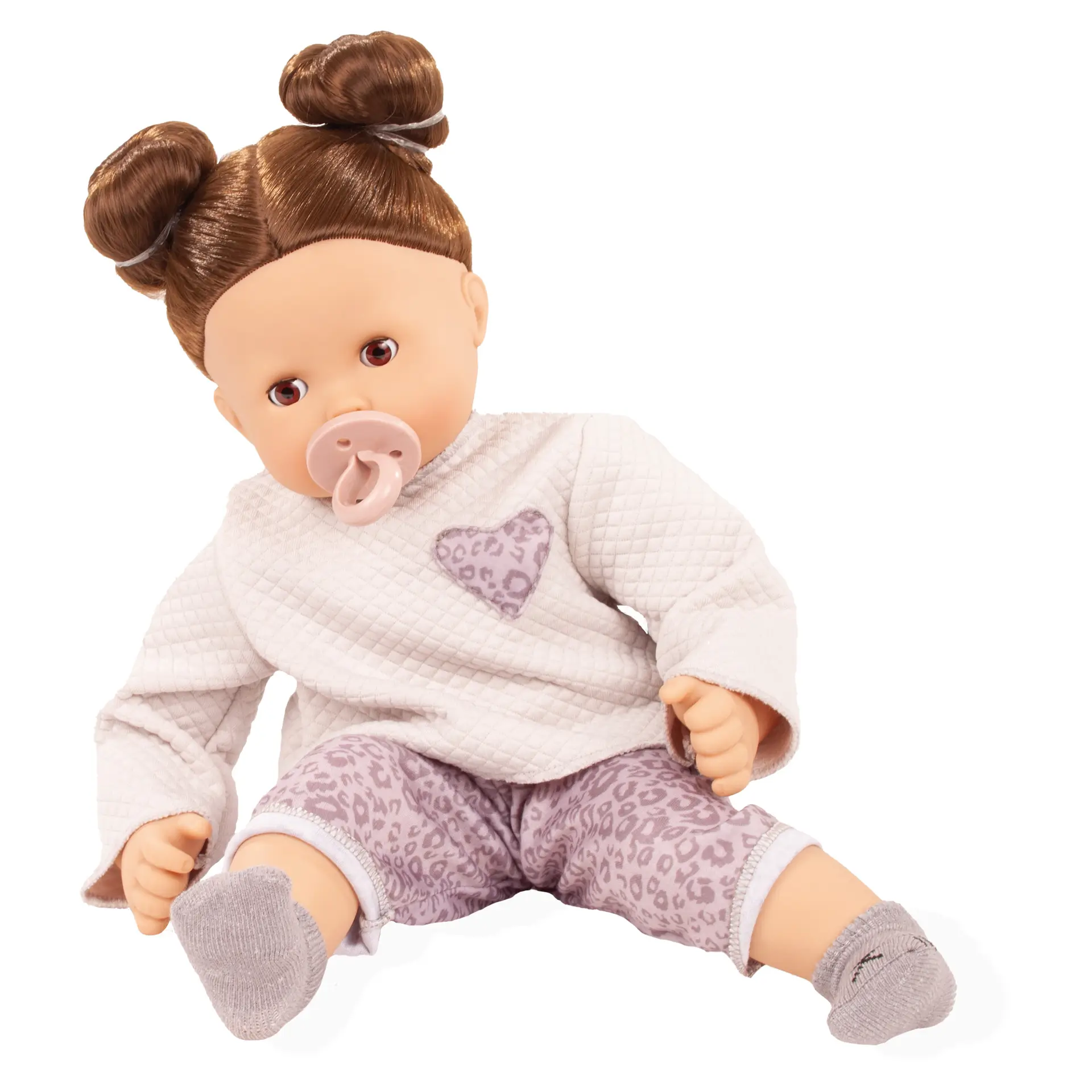 2527122-maxy-muffin-graue-katze-babypuppe-goetz maxy-muffin-graue-katze-babypuppe-goetz-getigert-braunhaarig-schnuller-schlafaugen-struempfe