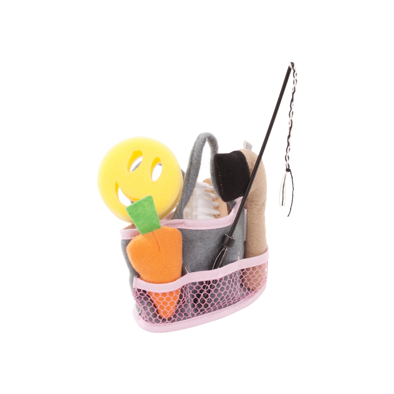 3402637-pferdepflege-black-beauty-zubehoer-goetz pferdepflege-black-beauty-zubehoer-goetz-gerte-buerste-moehre-tasche-schwamm-hufkratzer-gerte