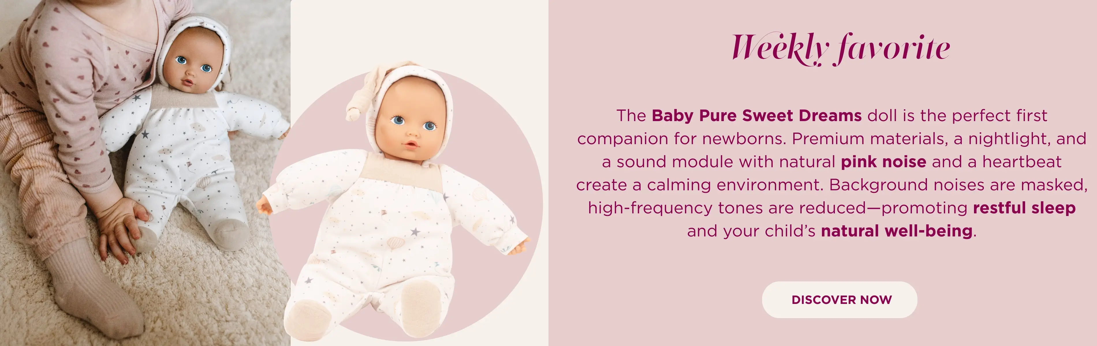 Babypuppe und Erstlingspuppe in kba-Qualitaet weich und leicht mit Sound von Goetz