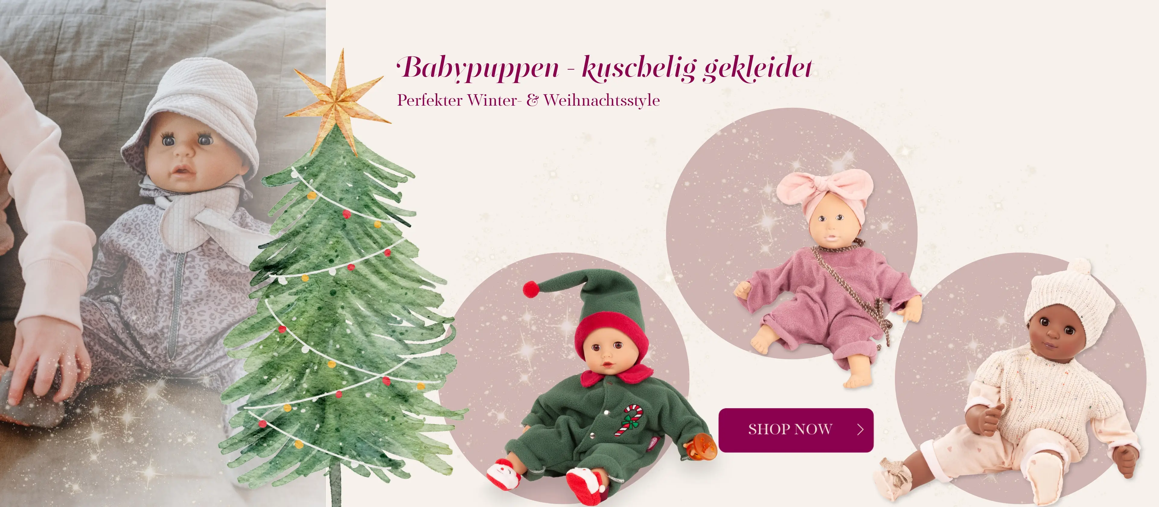Babypuppen in kuschelig-weichen Outfits von Goetz