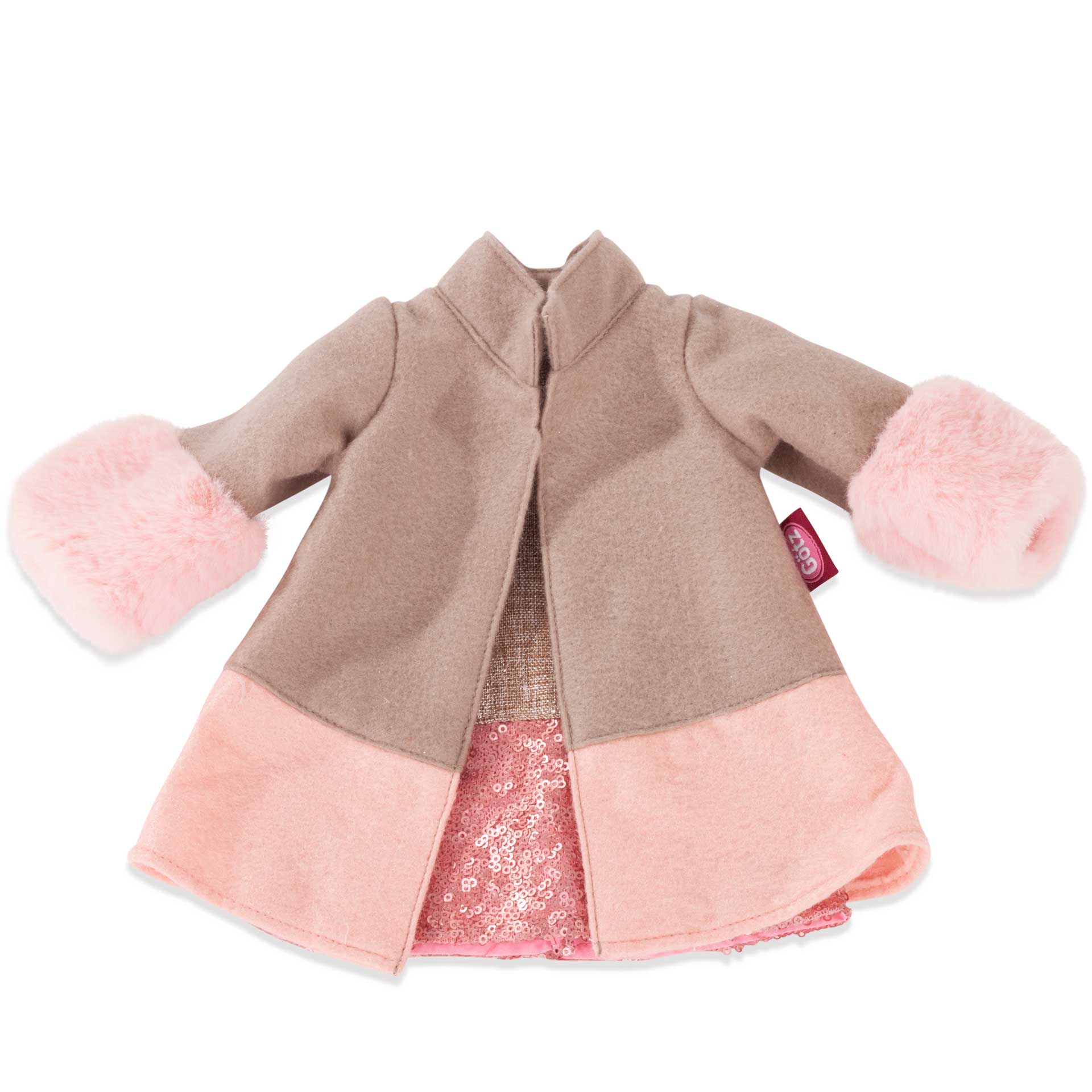 3403034-kombi-classy-bekleidung-goetz kombi-classy-bekleidung-goetz-paillettenkleid-etuikleid-mantel-plueschaermel