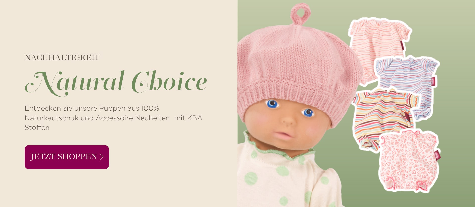 Lina die Götz Puppe und Klamotten 