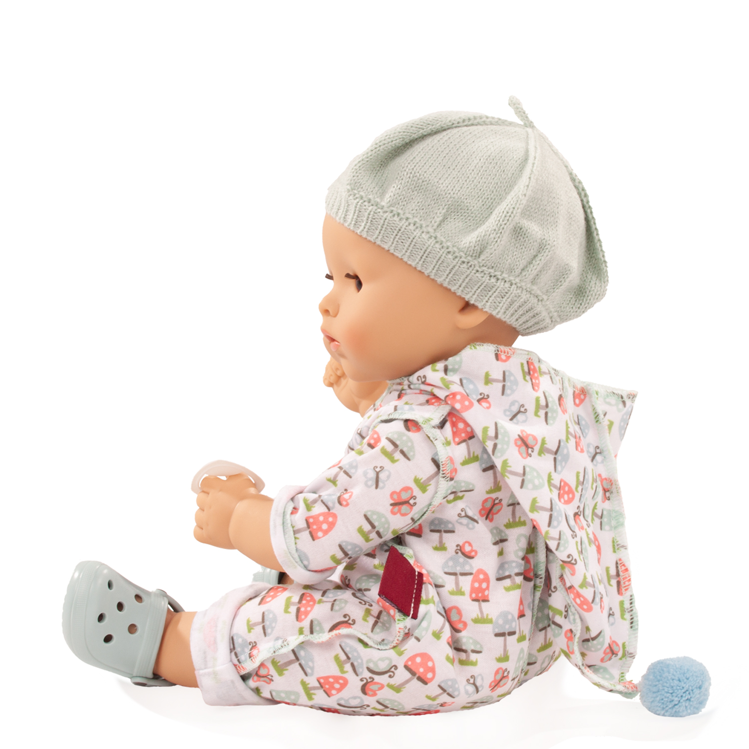 2318048-maxy-aquini-glueckspilz-babypuppte-goetz maxy-aquini-glueckspilz-babypuppte-sandalen-anzug-zipfelmuetze-pilzprint-goetz