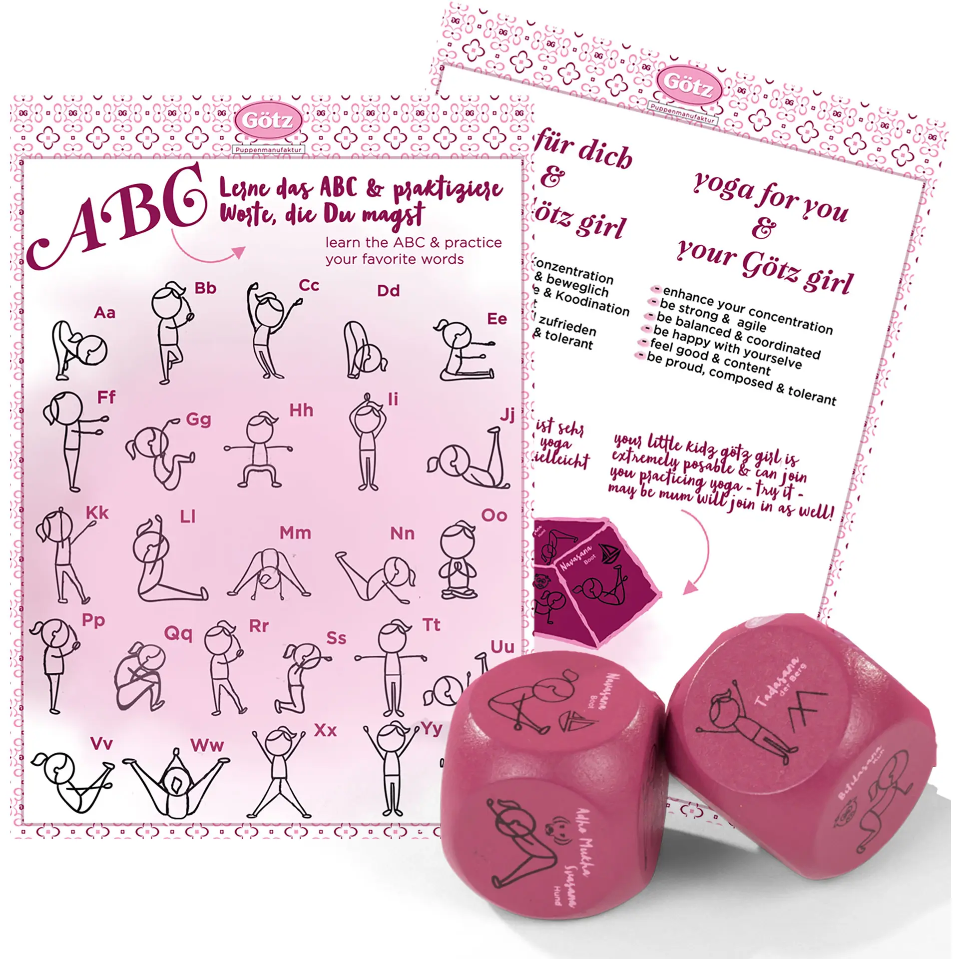 3403383-yoga-set-asana-zubehoer-goetz yoga-set-asana-yogawuerfel-yogauebungen-goetz